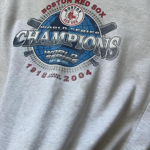 softest little red sox baseball hoodie very thin, - Depop