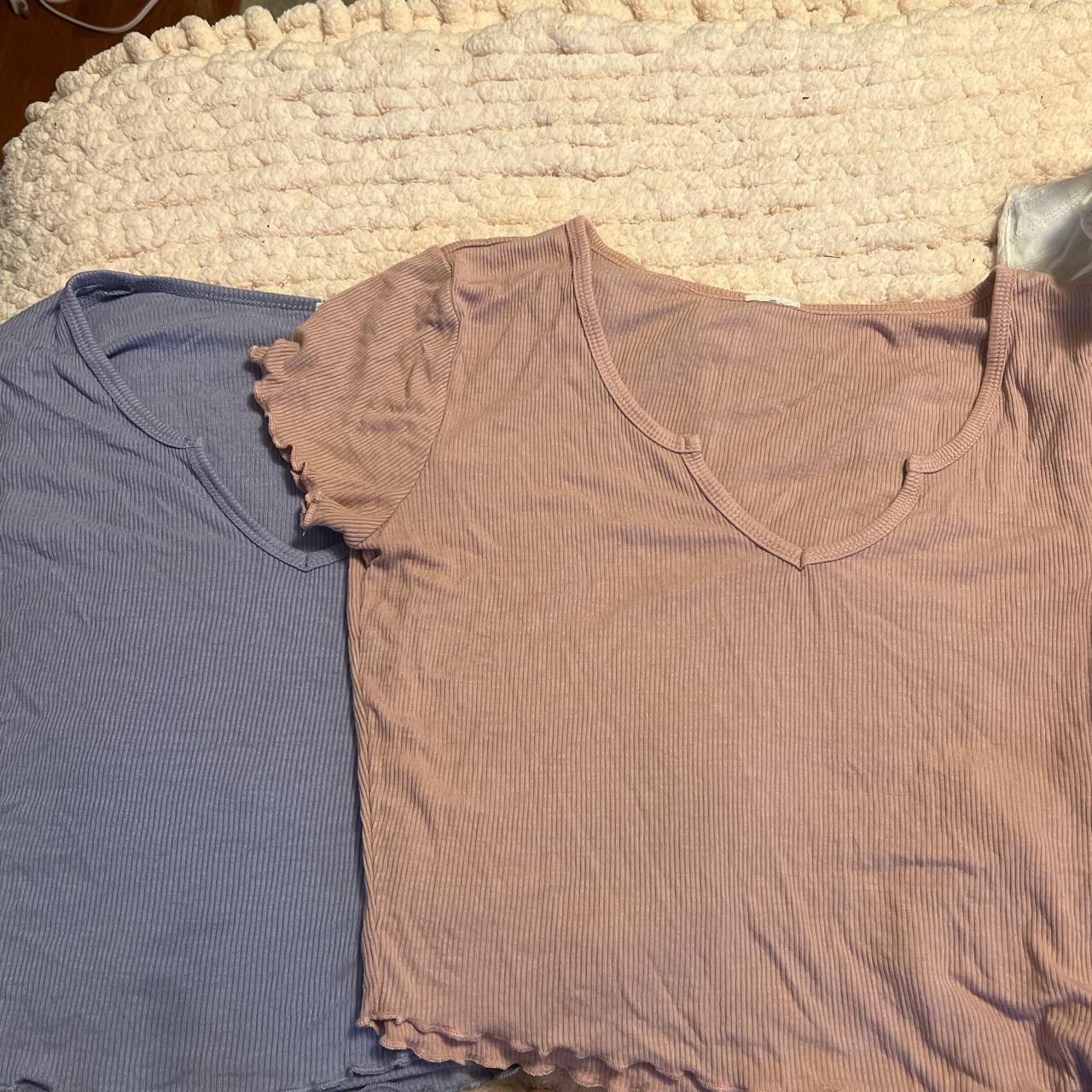 Tillys Women's Purple and Pink Crop-top | Depop