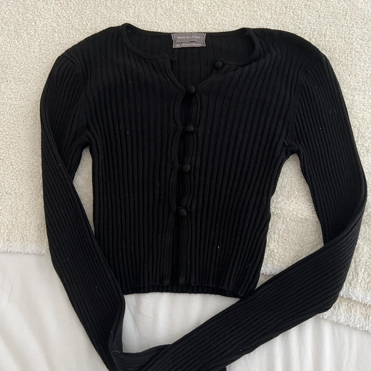 Urban outfitters button up crop sweater - Depop