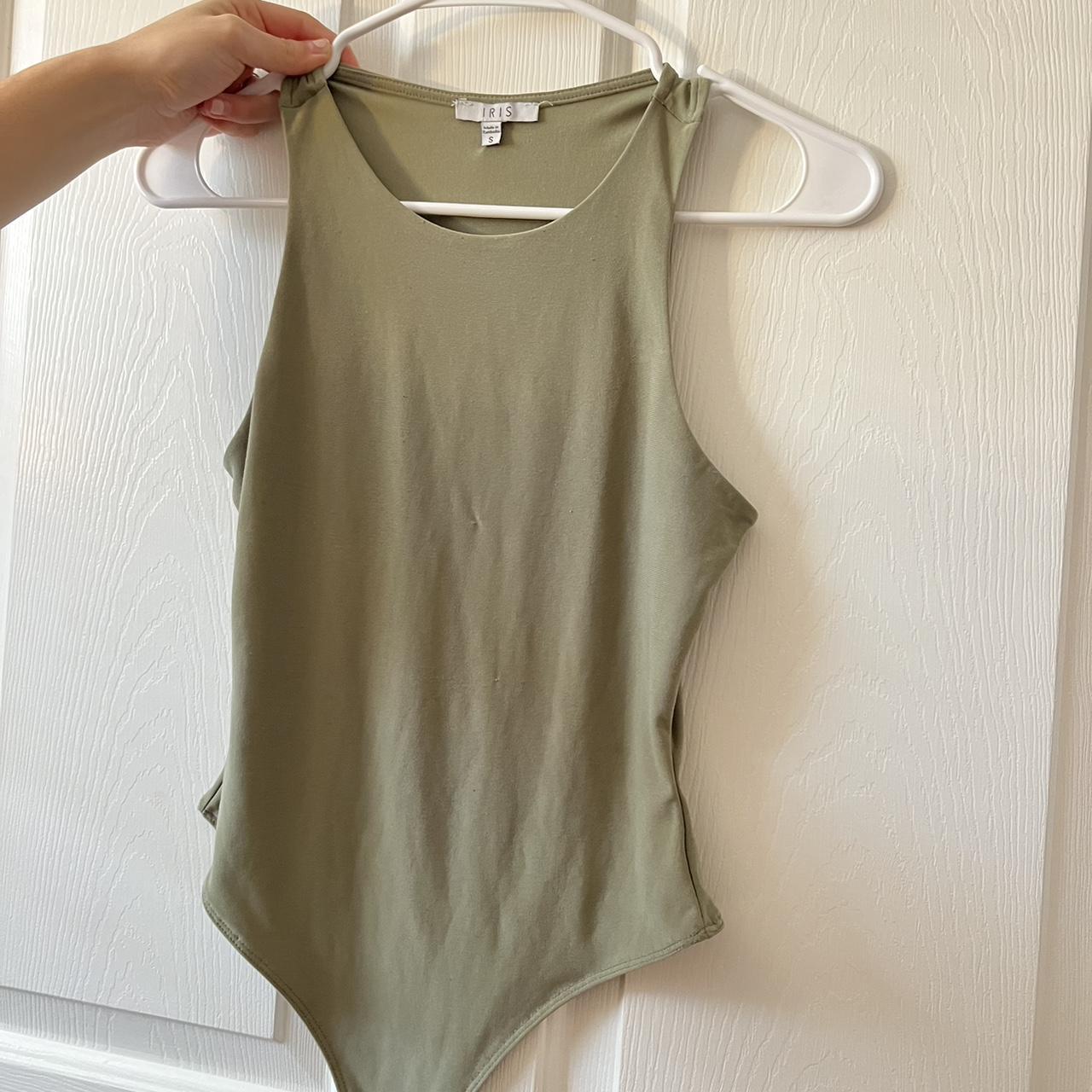 olive green bodysuit #green #bodysuit - Depop