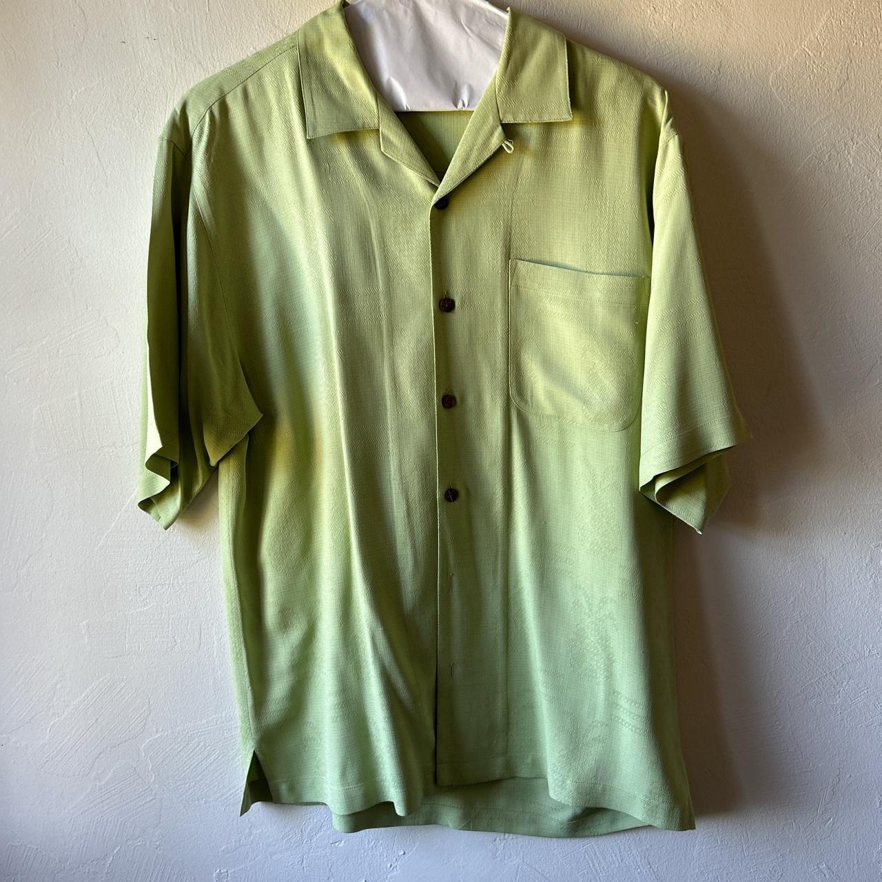 Tommy Bahama Men's Green T-shirt | Depop