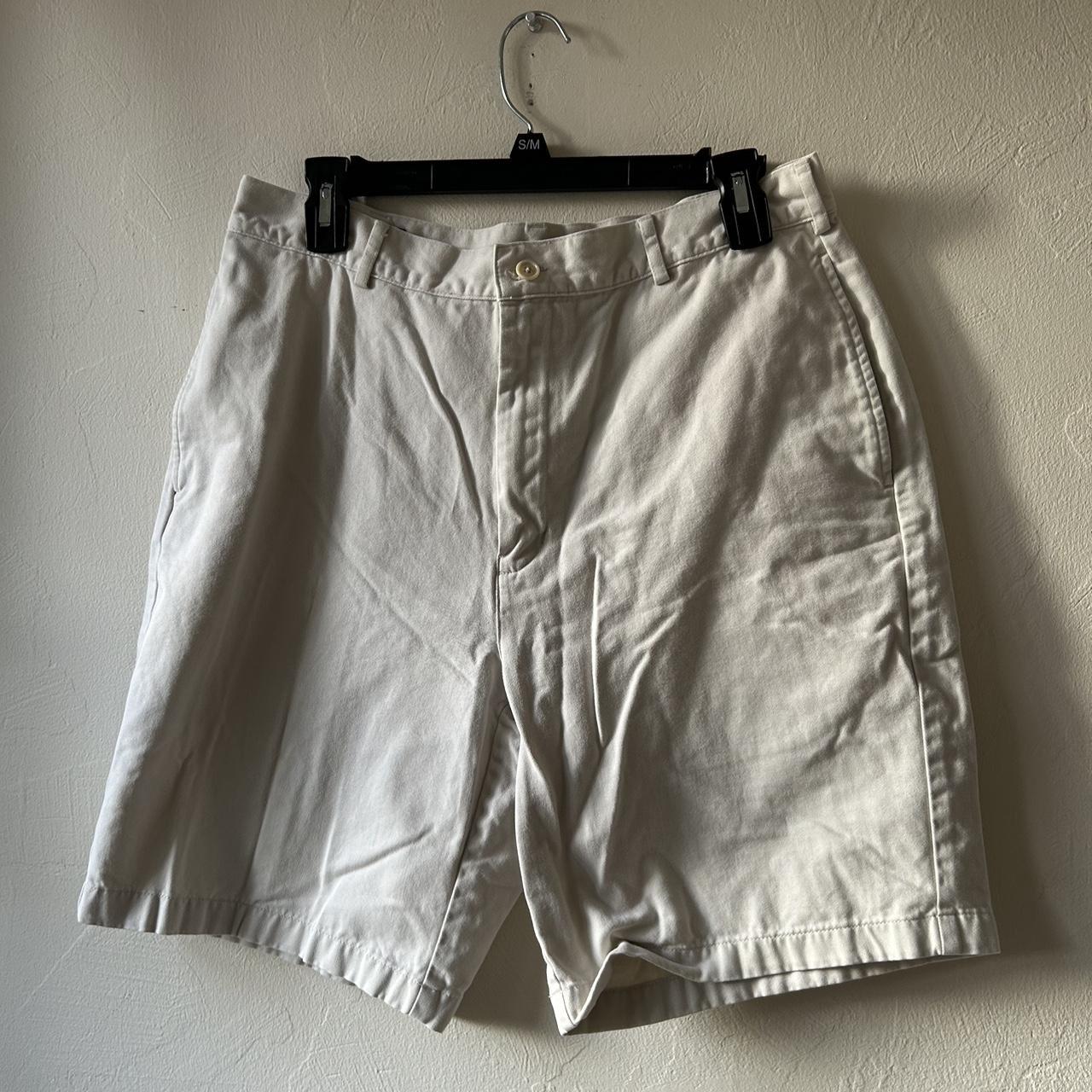 Lands' End Men's White Shorts Depop