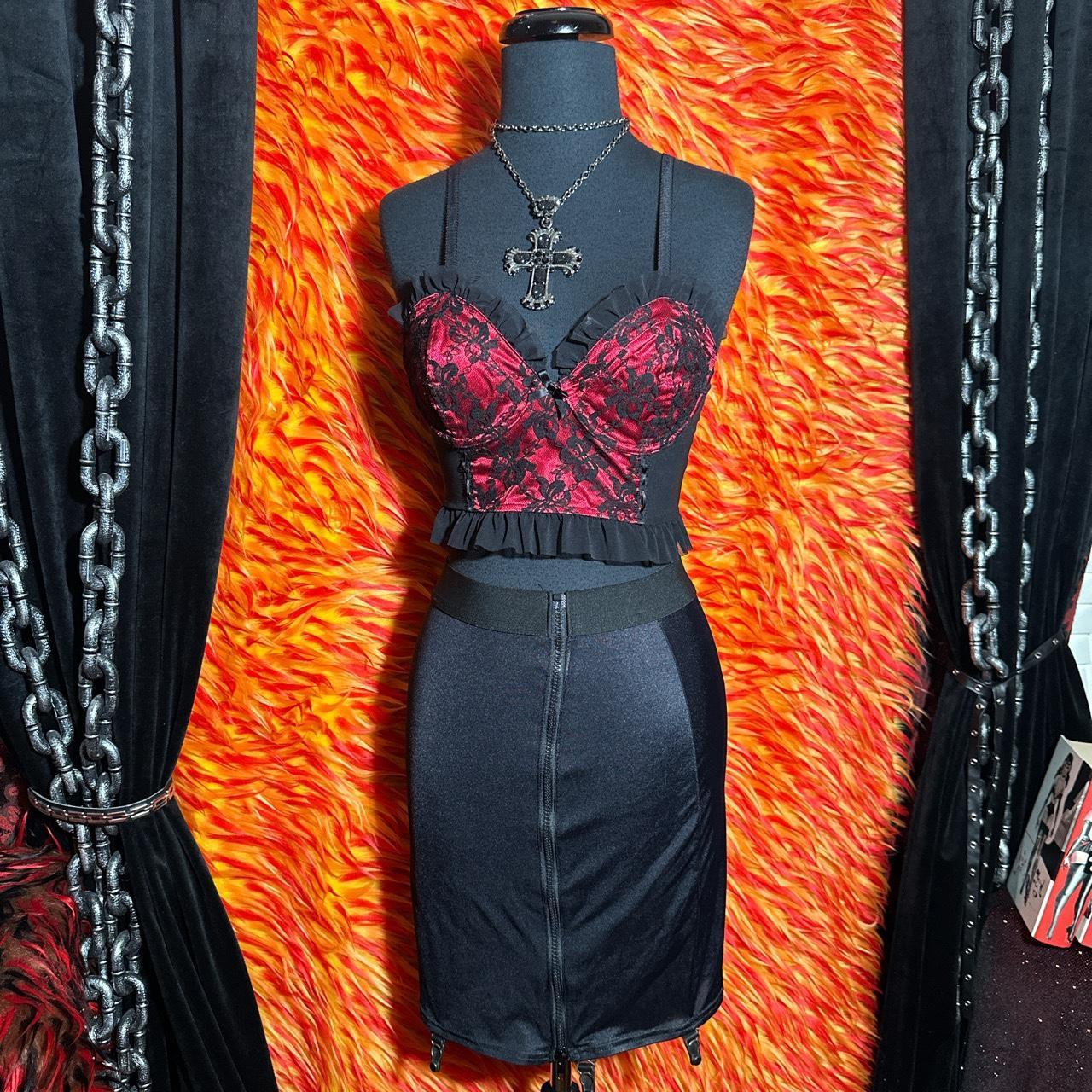 Lip Service lace bustier Mesh and lace... Depop