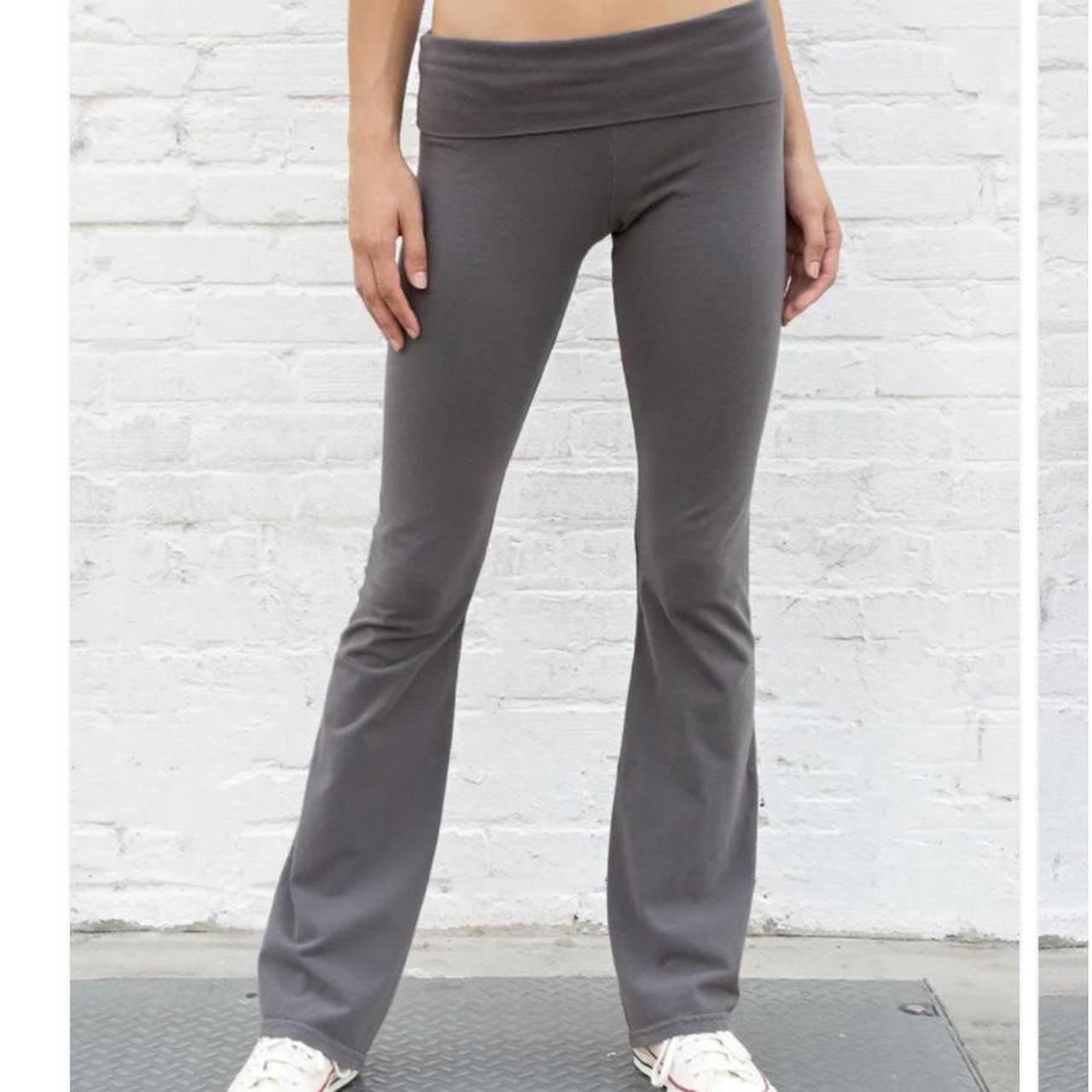  brandy melville dark grey yoga pants lightly... Depop