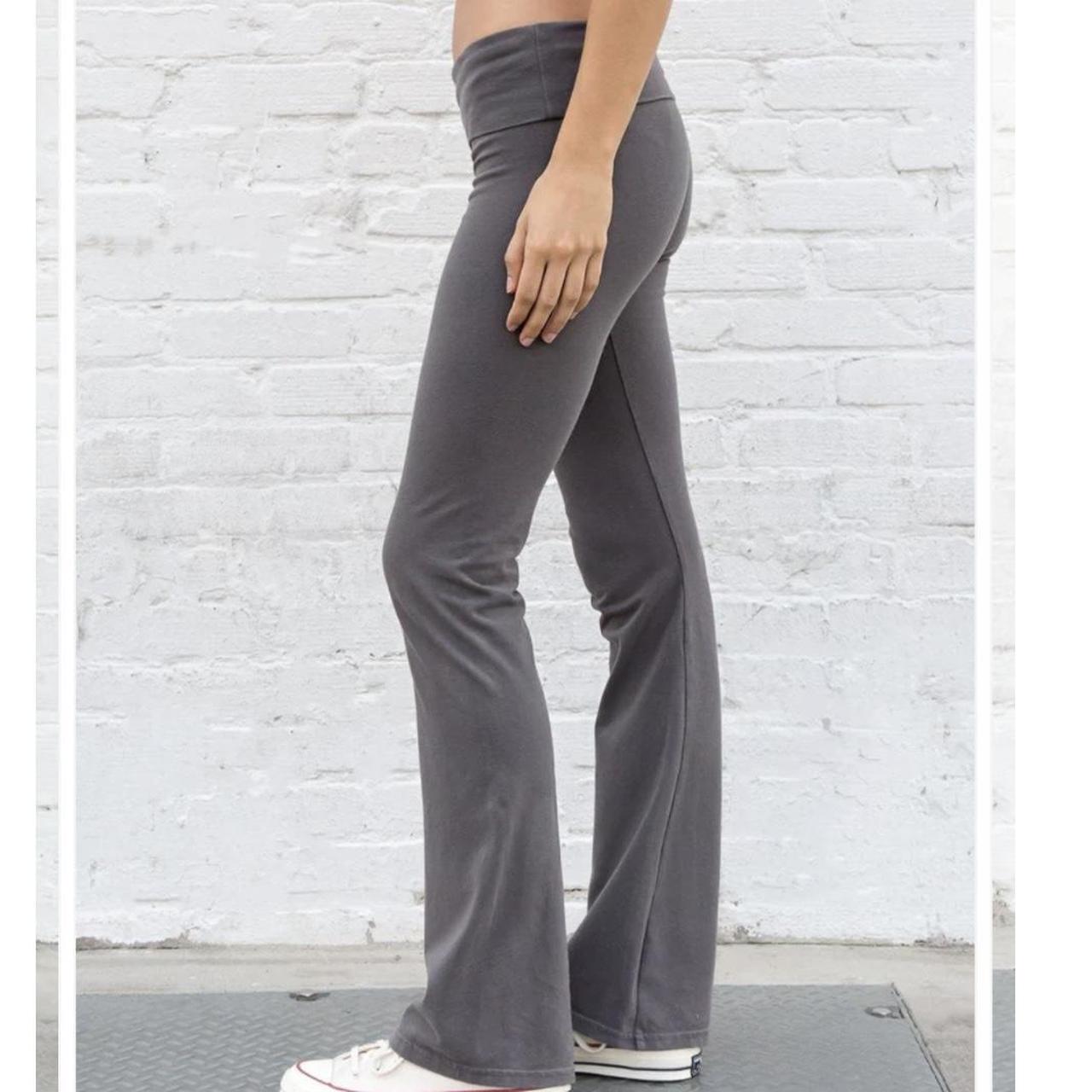  brandy melville dark grey yoga pants lightly... Depop