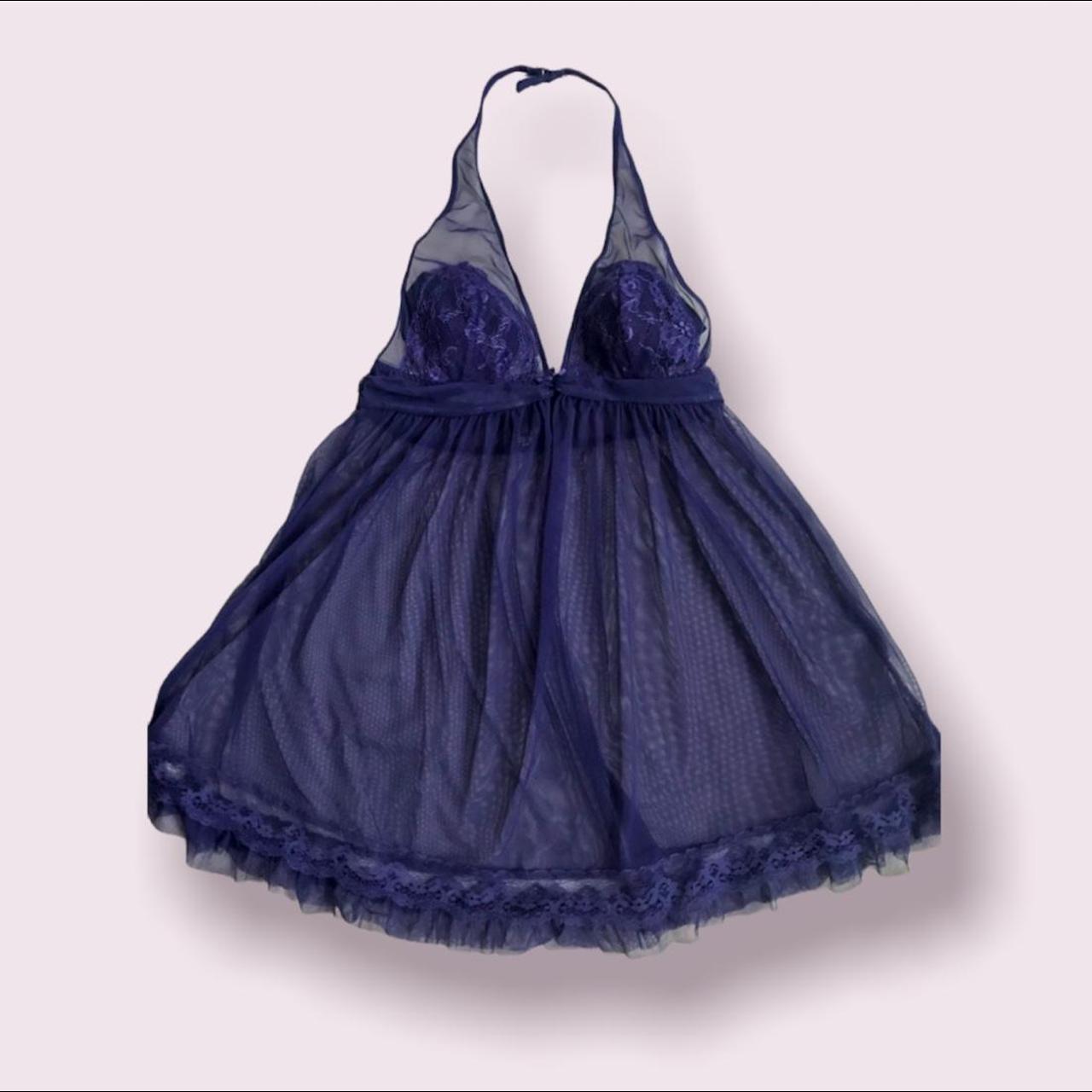 Light blue Victoria's Secret Babydoll Slip Top - - Depop