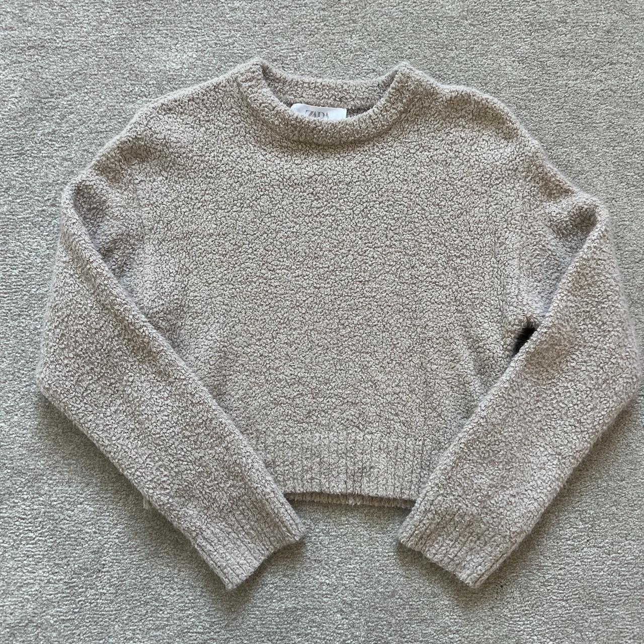 Zara girls cropped jumper Age 8-9 years Worn once... - Depop