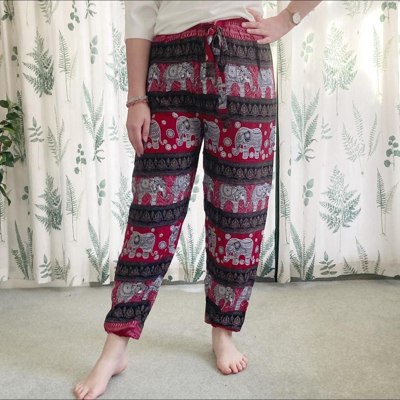 Dark Blue Elephant Harem Pants | Bohemian Island