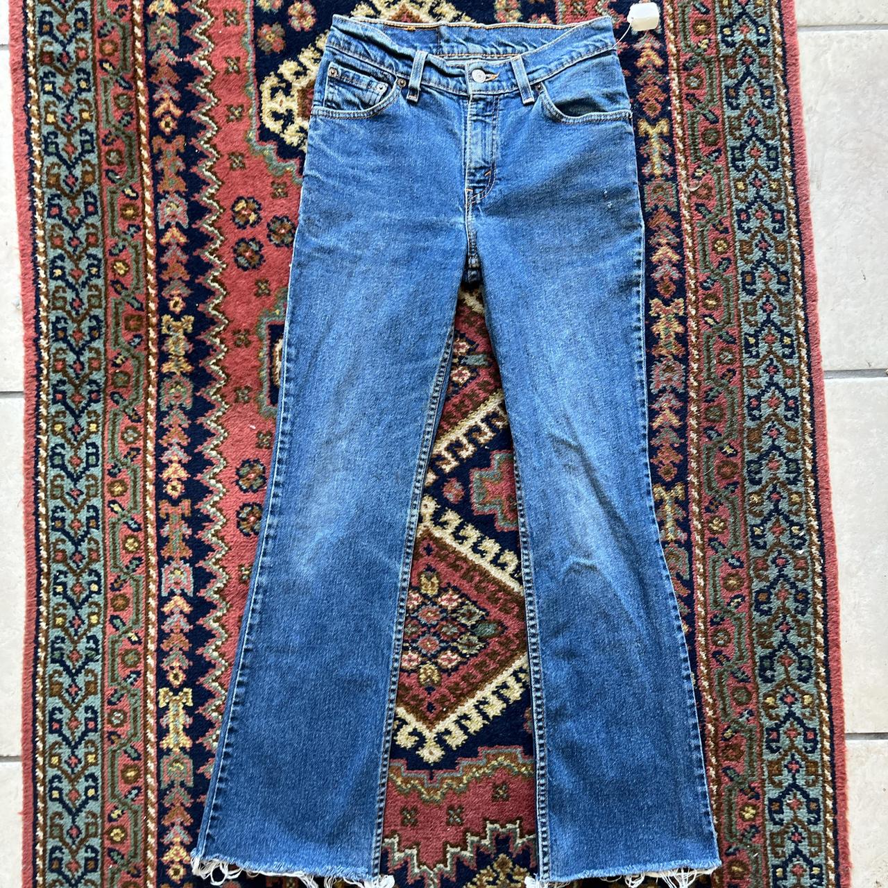 Vintage Y2K 517 Levi’s slim fit boot cut flared low... - Depop