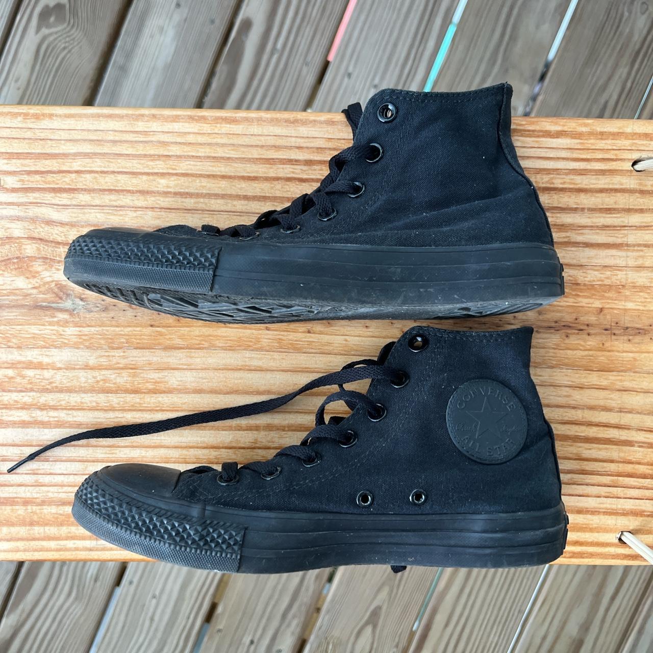 Converse Women's Black Trainers Depop