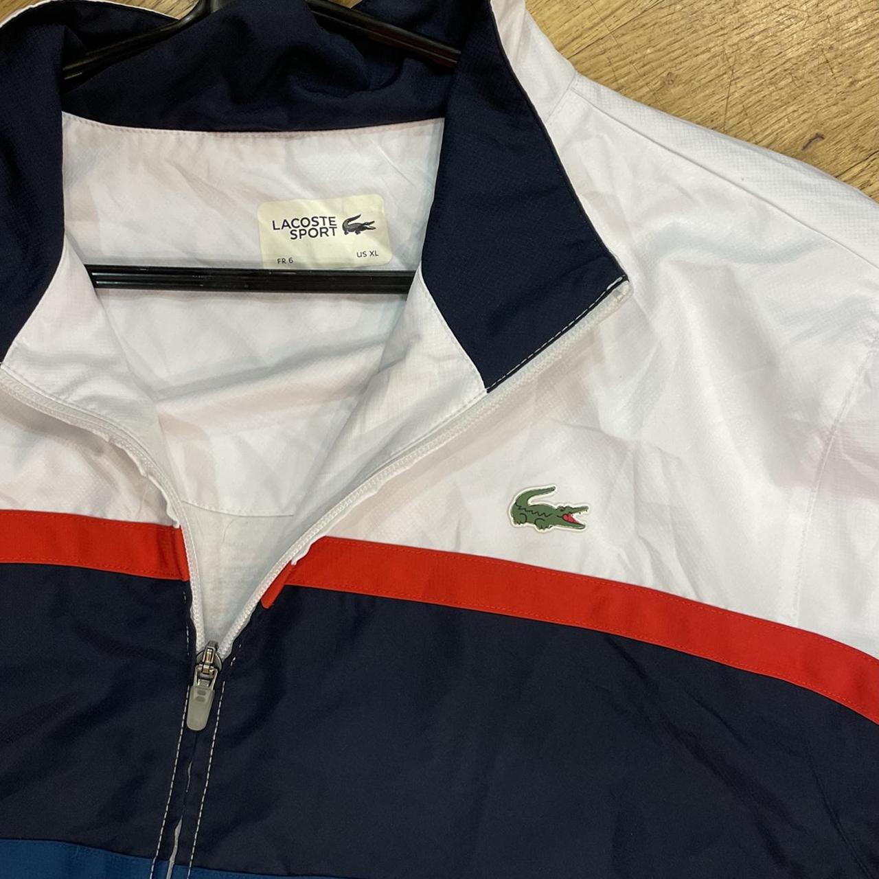 retro authentic Lacoste track/shell jacket Perfect... - Depop