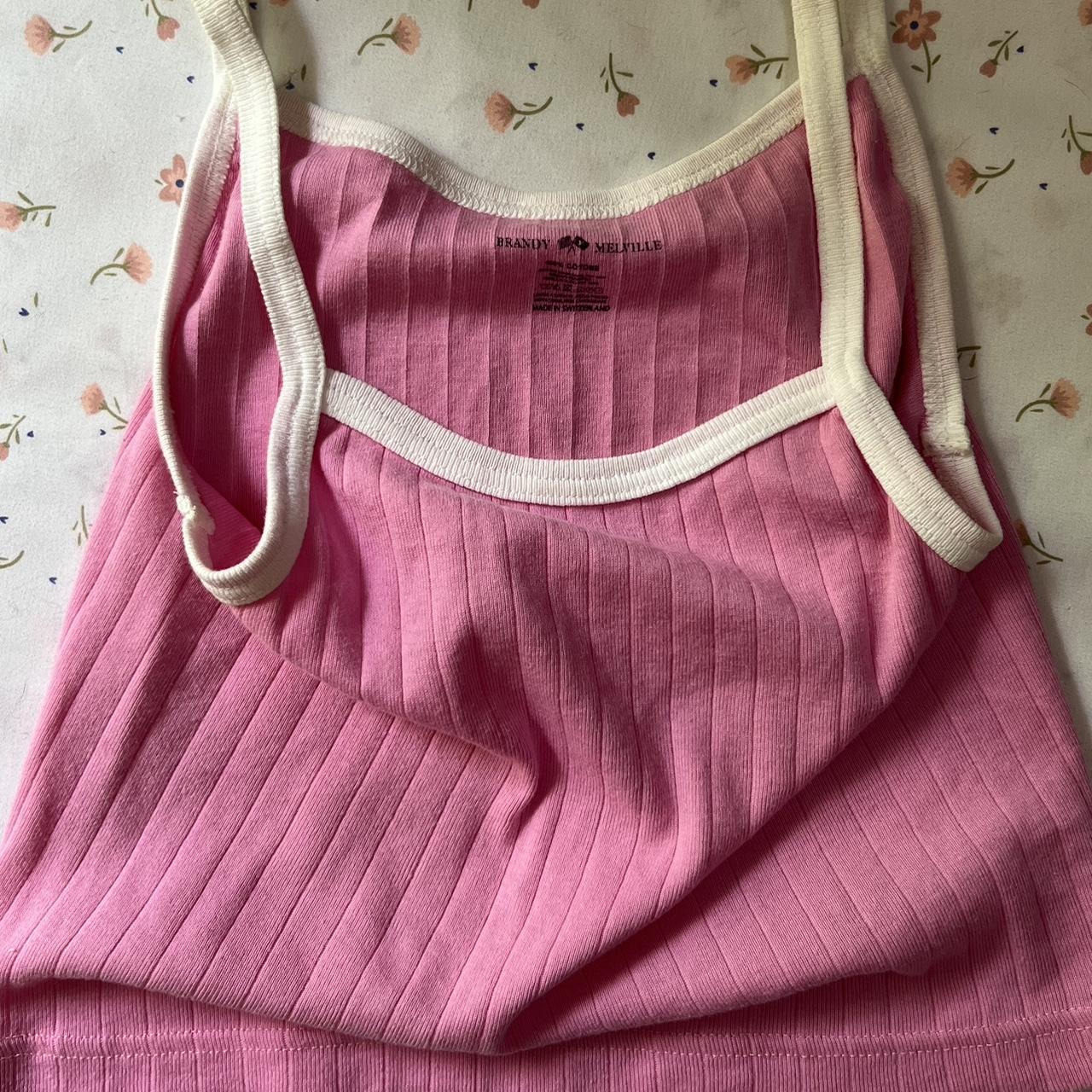 BRANDY MELVILLE cutest ribbed “belle tank” top. - Depop