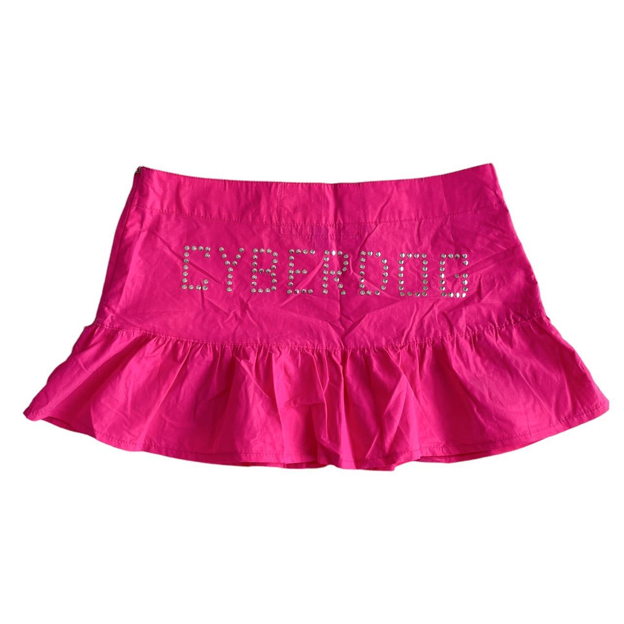 Women's Pink and Silver Skirt | Depop