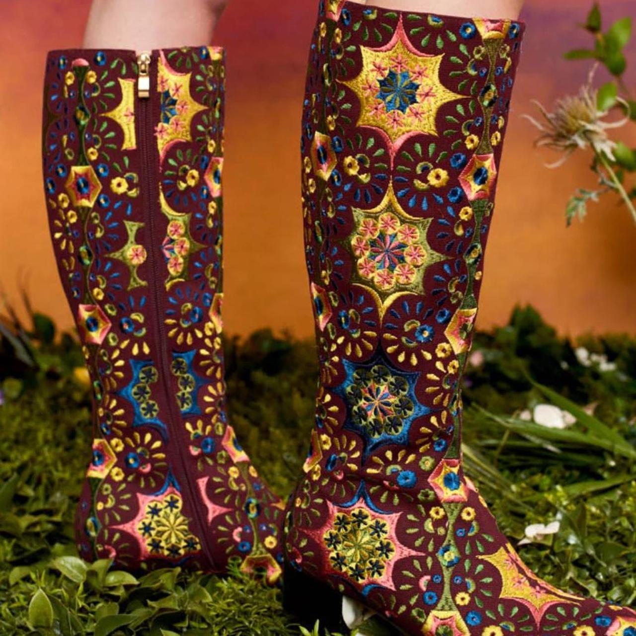 70s style The Hippie Shake プラットフォーム　ブーツ Just got these 70s inspired boots from The Hippie Shake