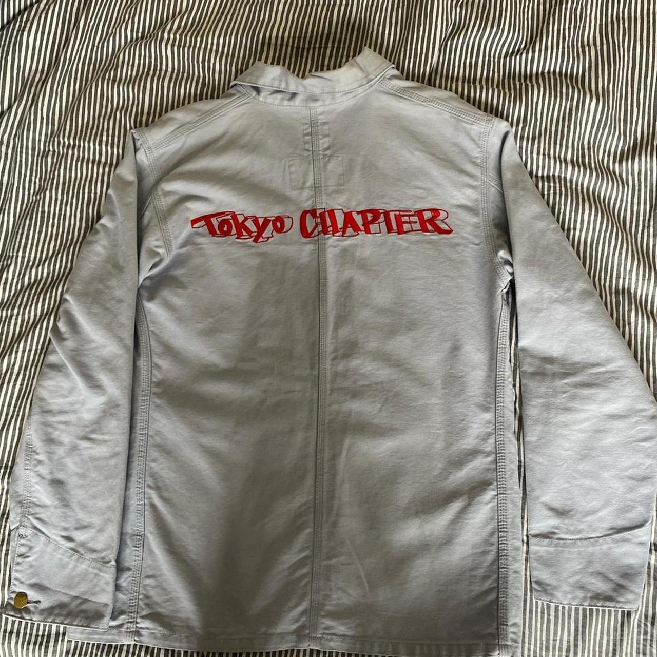 Carhartt X Stüssy Chore jacket celebrating 10 Year... - Depop