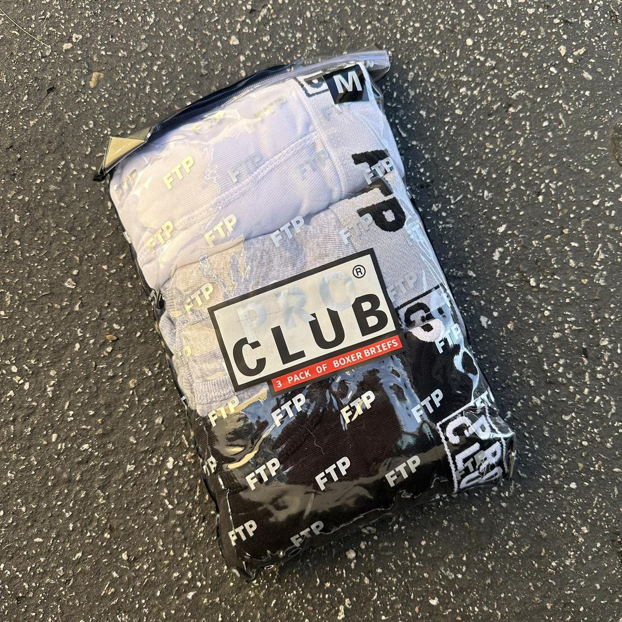 FTP + PRO CLUB 3 PACK BOXER BRIEFS L