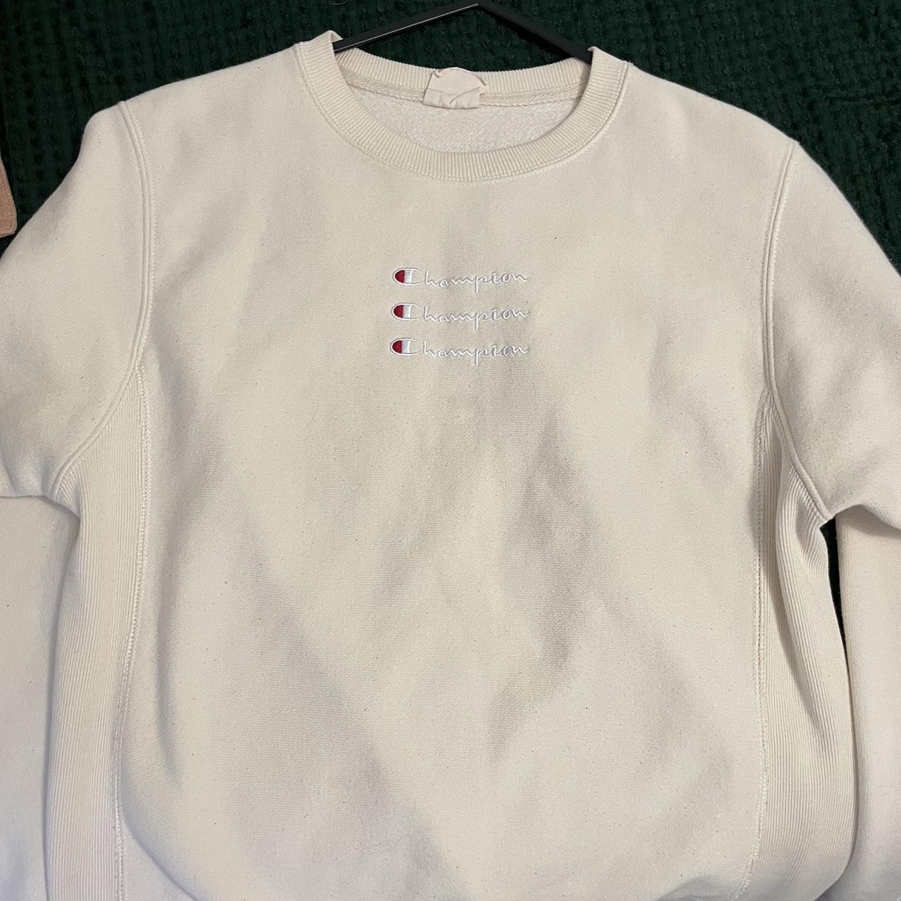 Light yellow cheap champion crewneck