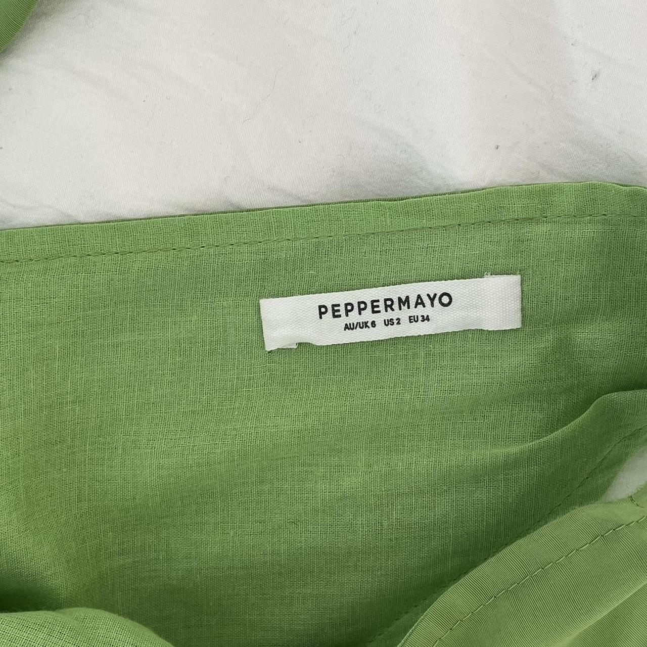 lime green peppermayo mini dress 🍀 Size 2, Depop