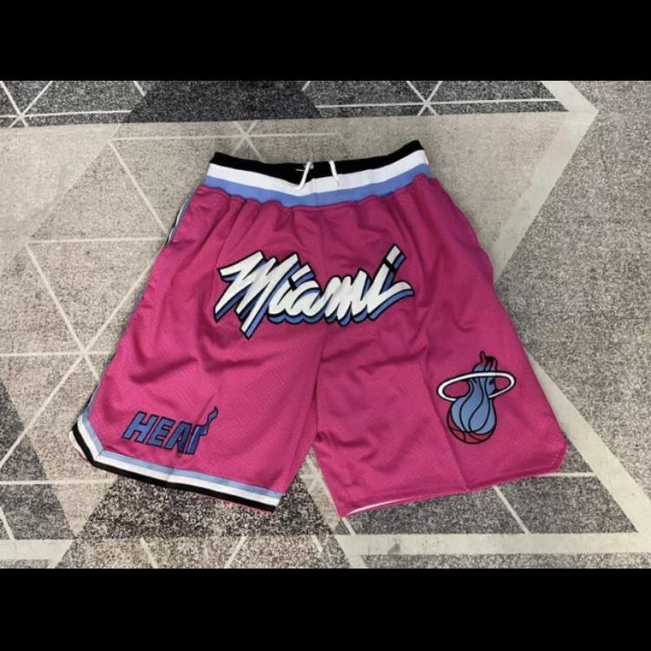 Heat Nba Retro Short Shorts Vintage 90s NBA Miami Heat Game Worn