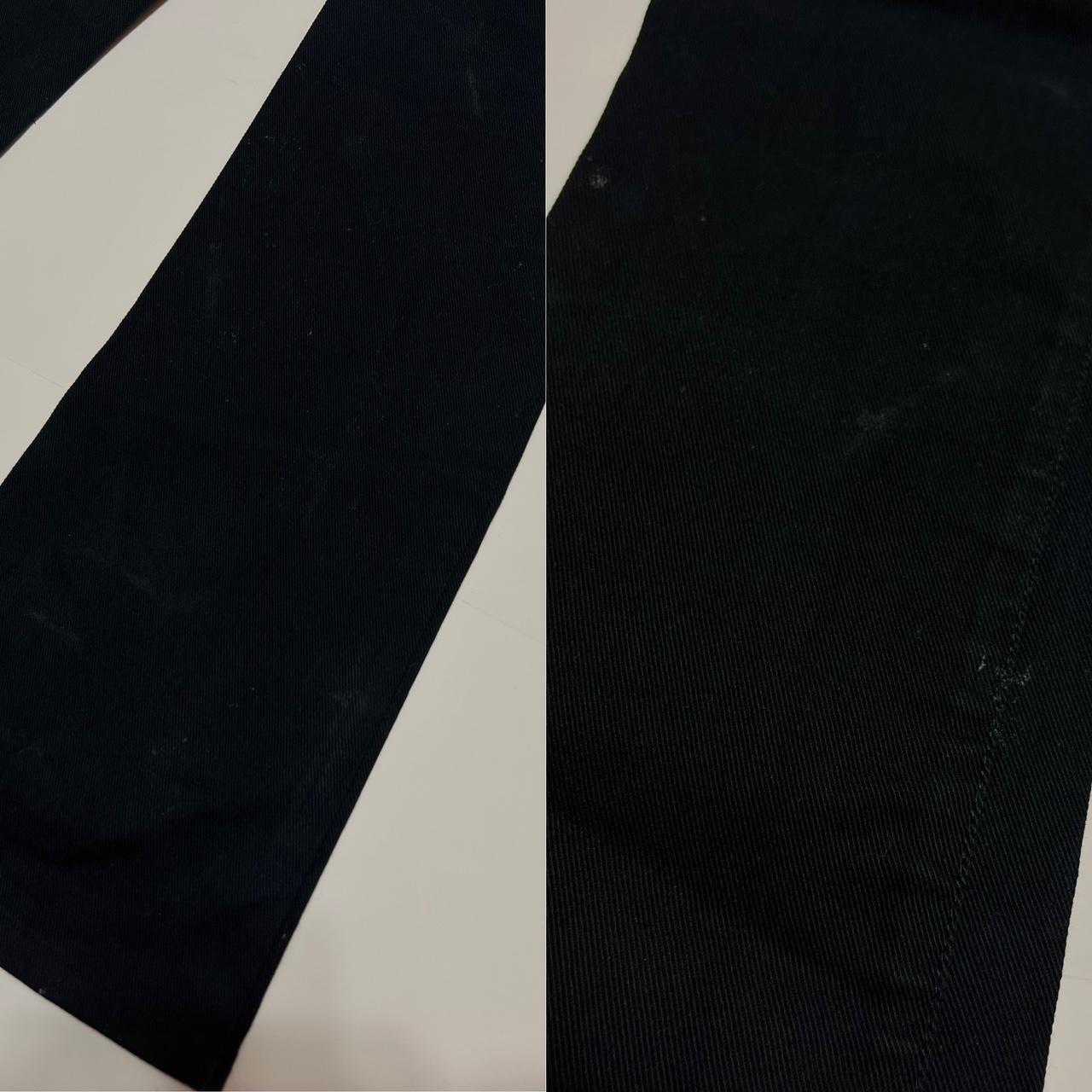 Vintage Gianni Versace black boot cut jeans with... - Depop