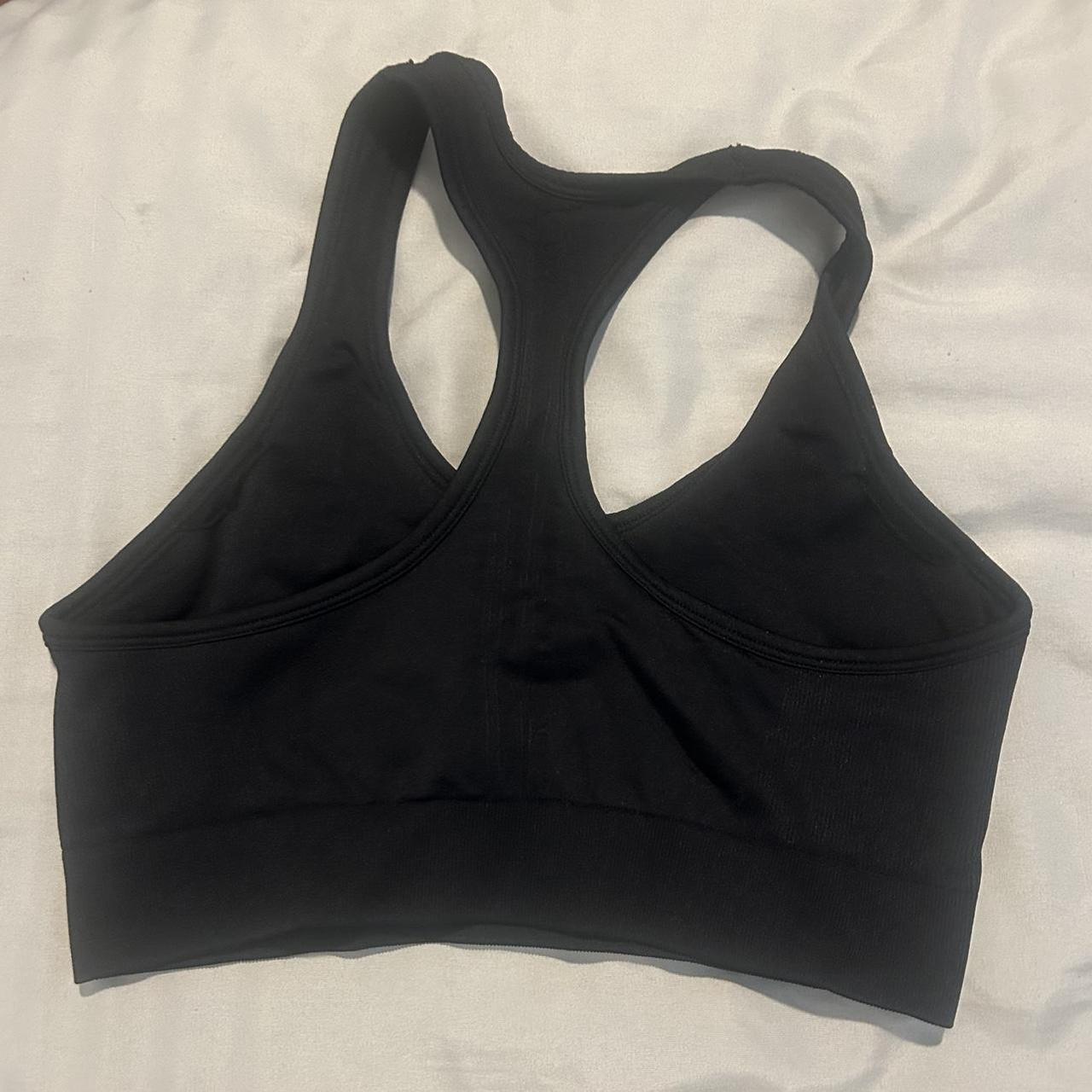 COLUMBIA black sports bra Size S. Super - Depop