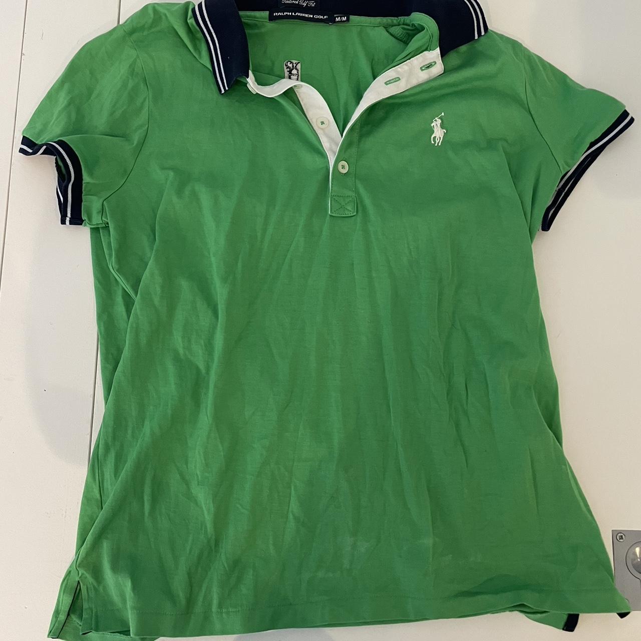 Polo Ralph Lauren Women's Green Poloshirts Depop