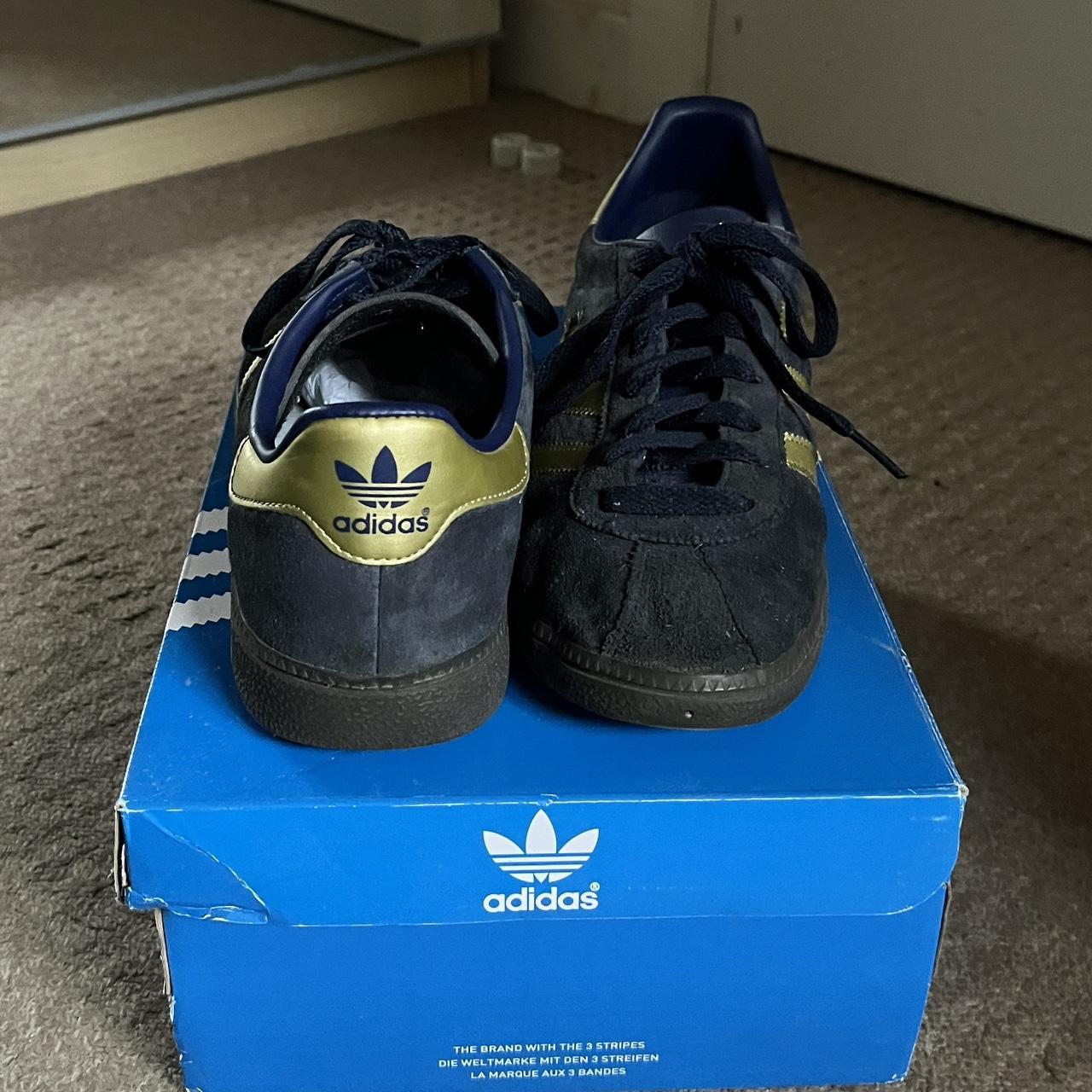 Adidas Munchen SPZL Gold/Black Size UK 10 Depop
