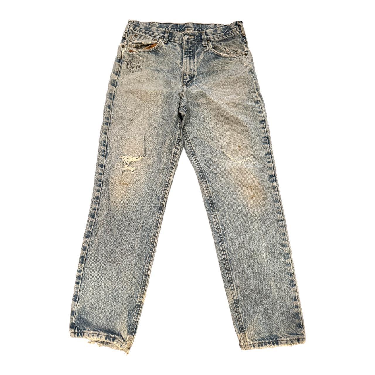 This pair of Carhartt Carpenter Jeans is a classic... - Depop