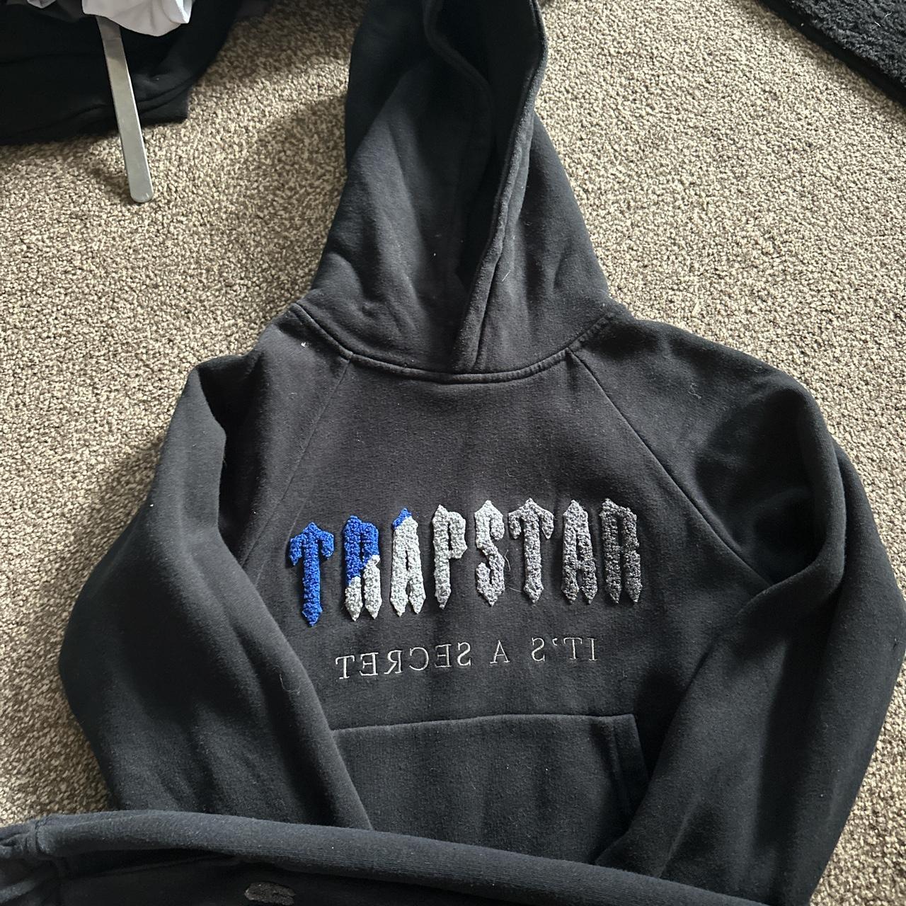 Kids trapstar tracksuit age 6 would say it would fit... Depop