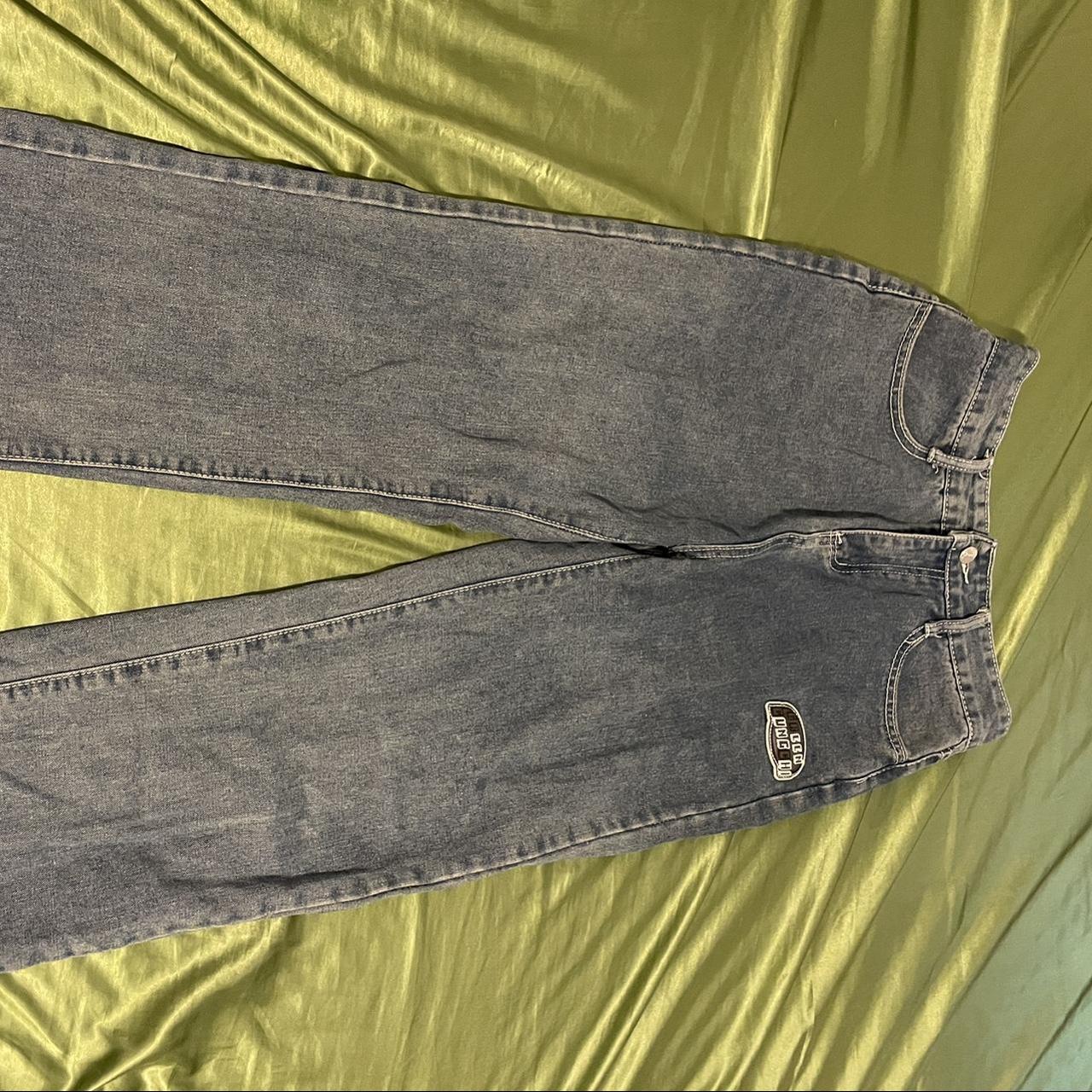 Rare Green Gungchi Rubber Patch Jeans Size: listed... - Depop