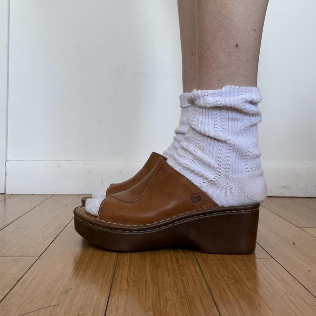 born peep toe sandals