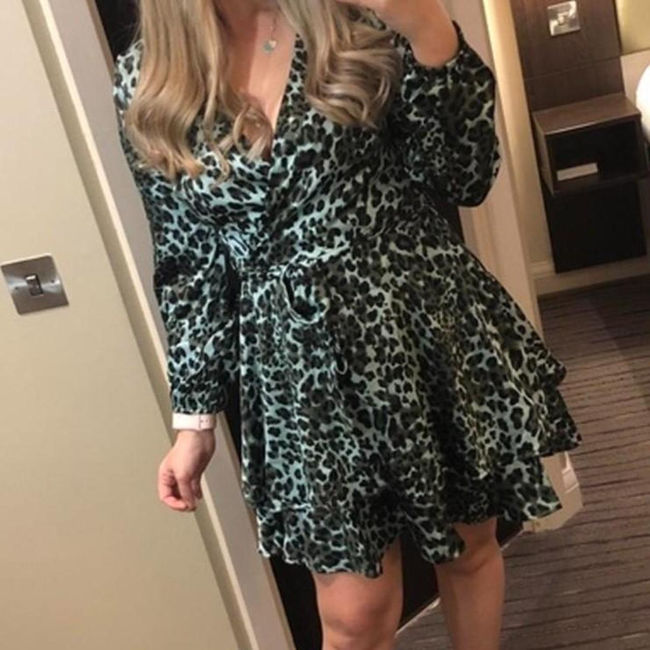 Maxi Dress Quiz Green Leopard Print Dress QUIZ Green Animal Print