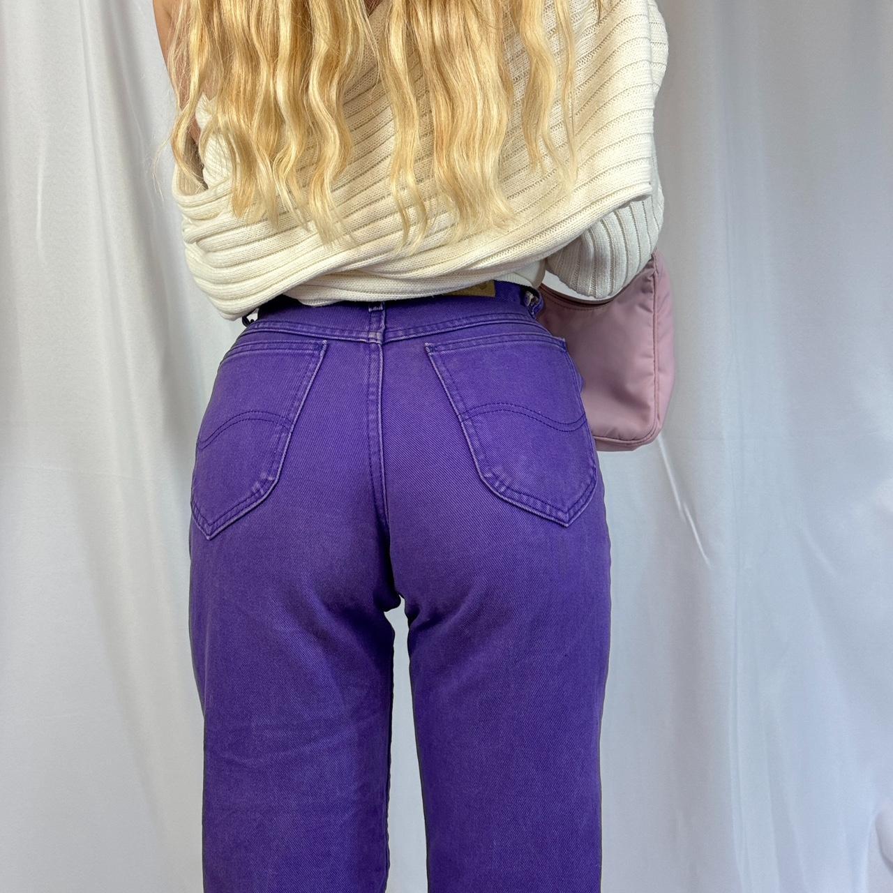 Pink/purple jeans Size small or medium (no tags) - Depop