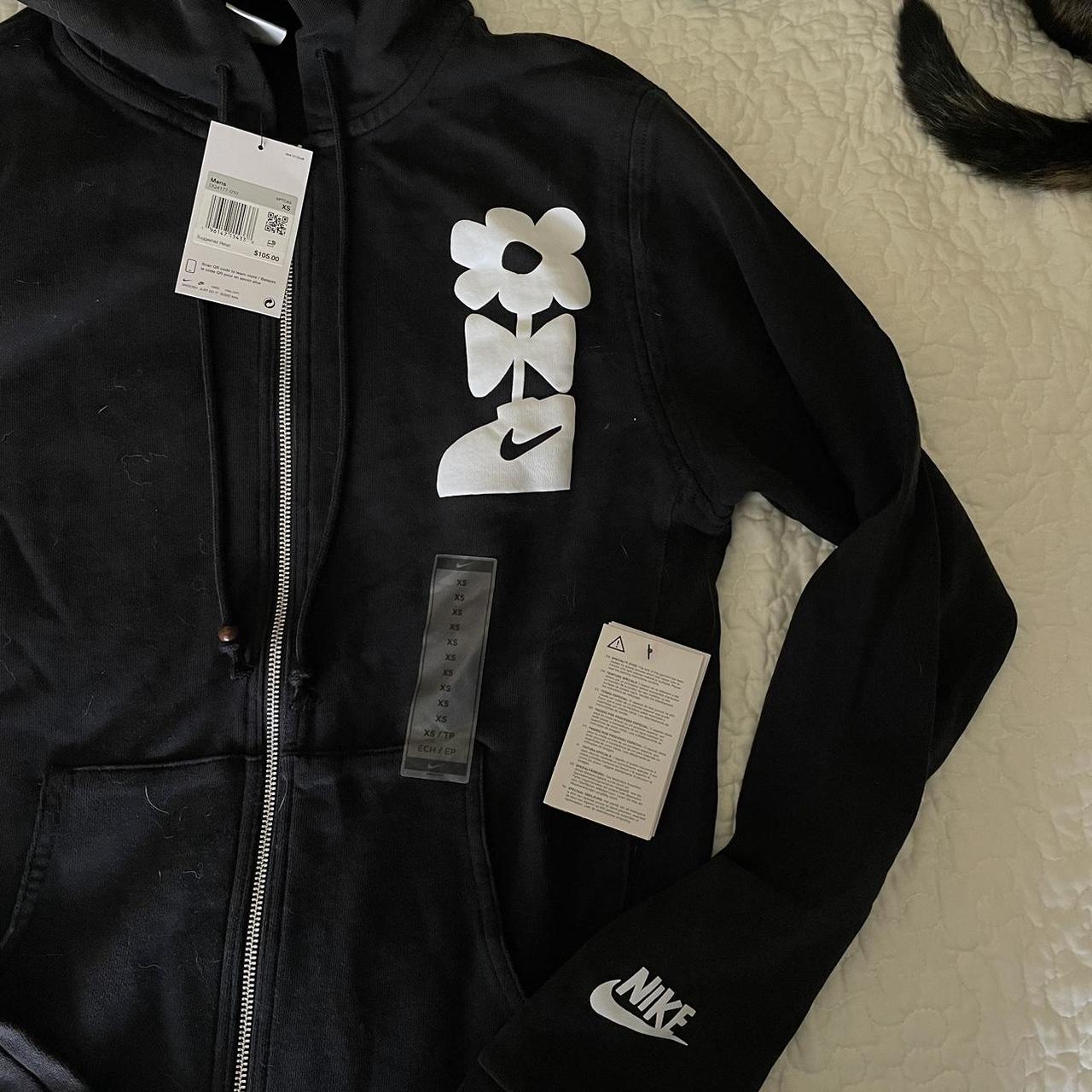 zip up nike hoodie black