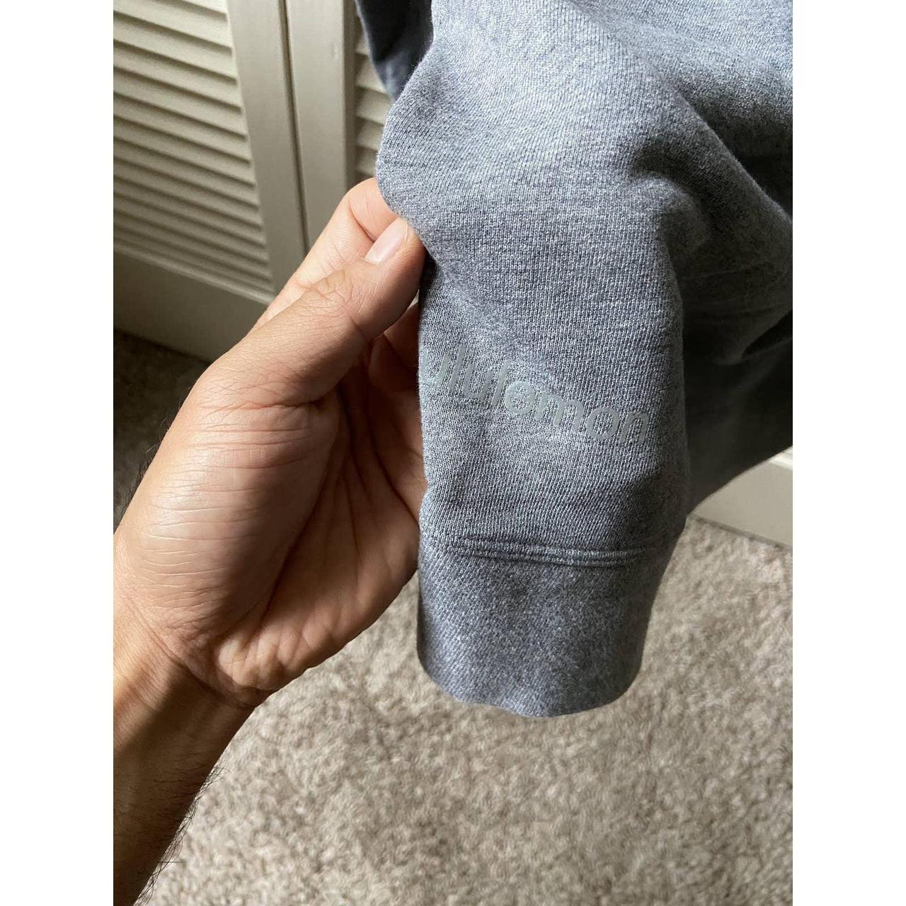 LuluLemon Dark Grey Sweatshirt Pullover Spellout - Depop