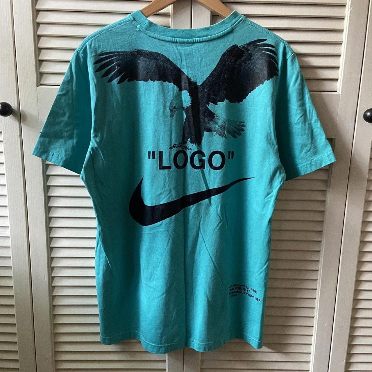 Nike off white tee shops teal