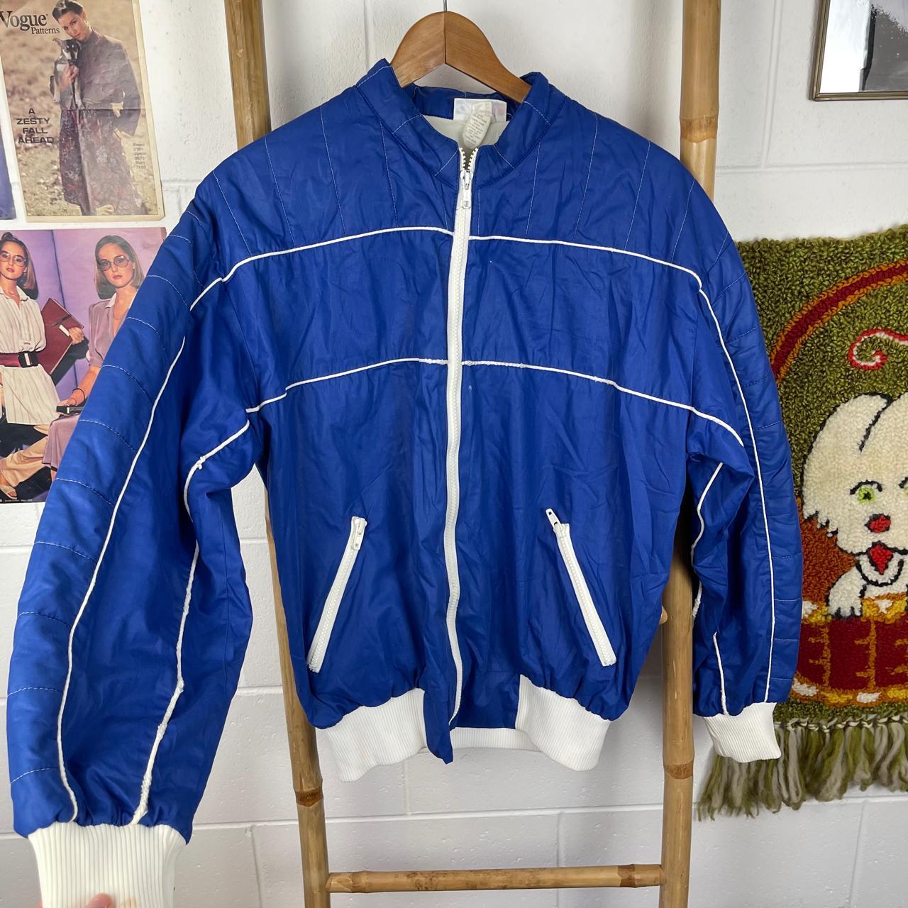 vintage race car puffer jacket 🦋 marked as a youth... Depop