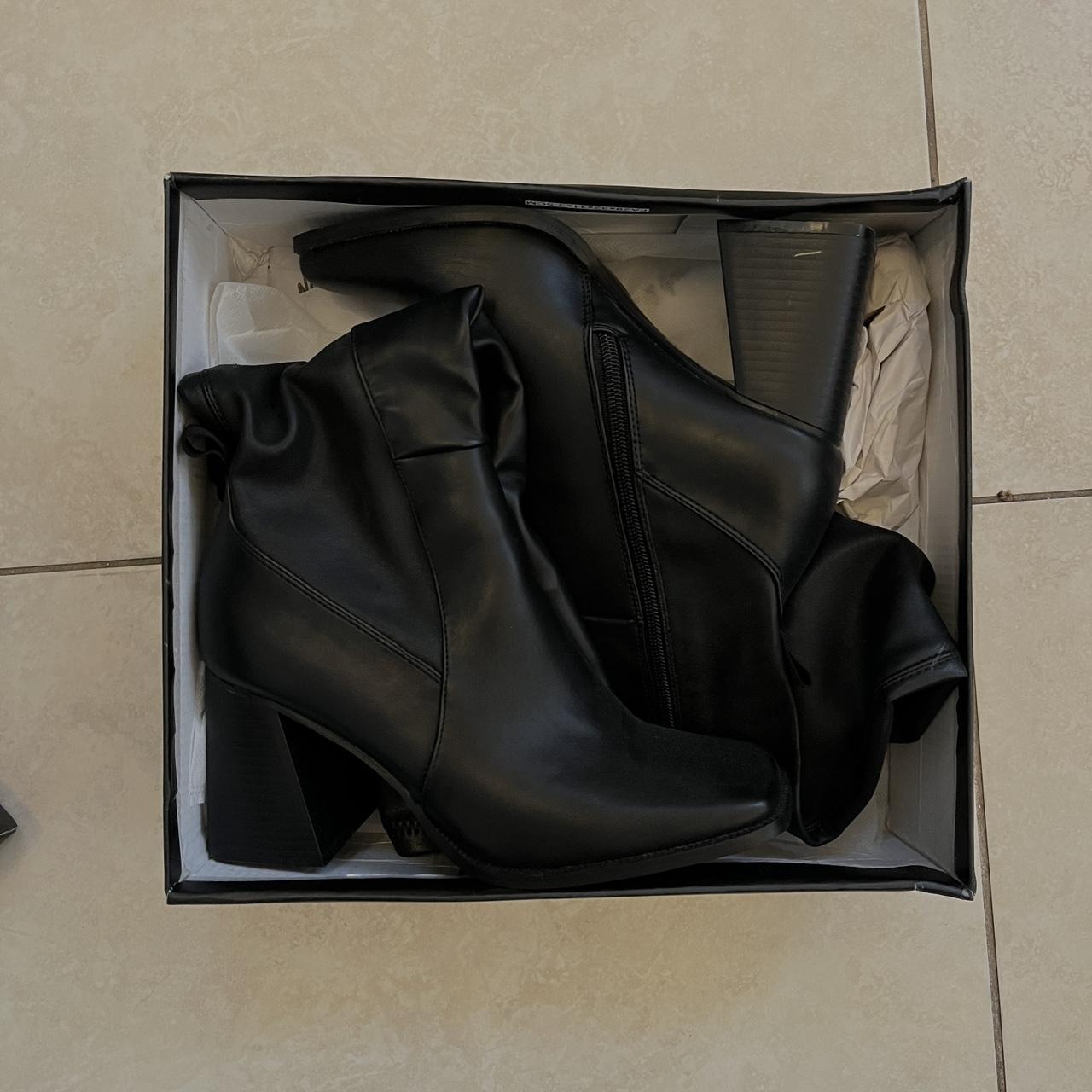 nasty gal black heeled boots