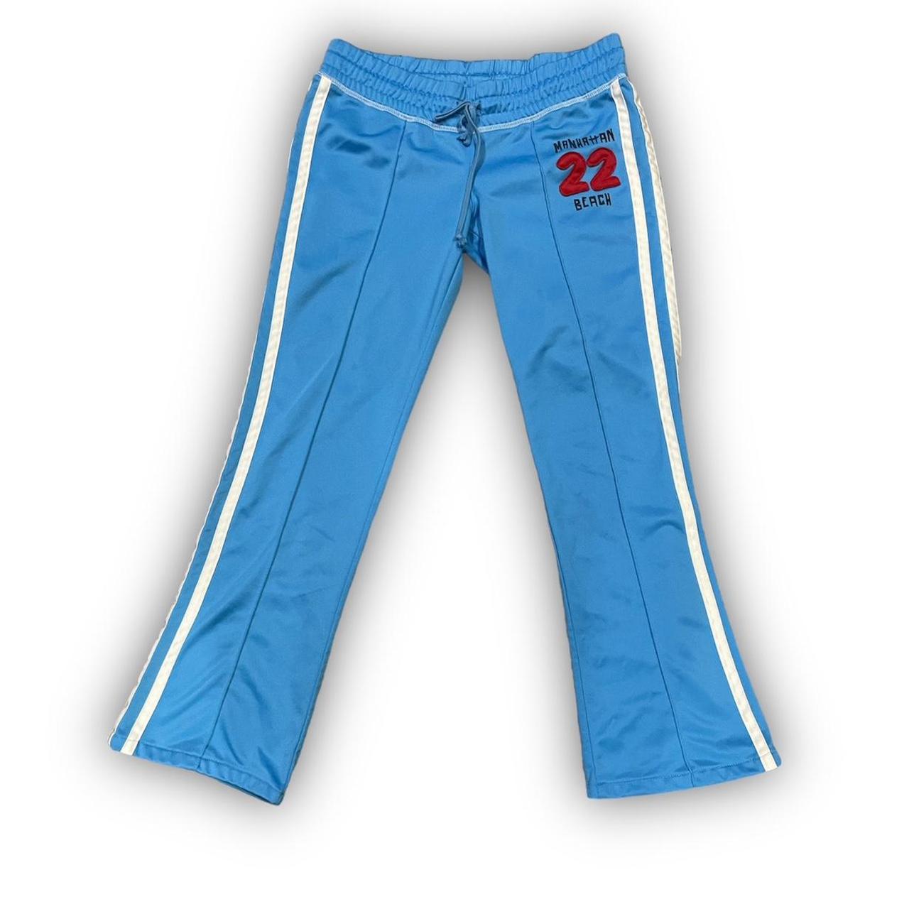 Y2k Hollister Flared Low Rise Track Pants Size... Depop