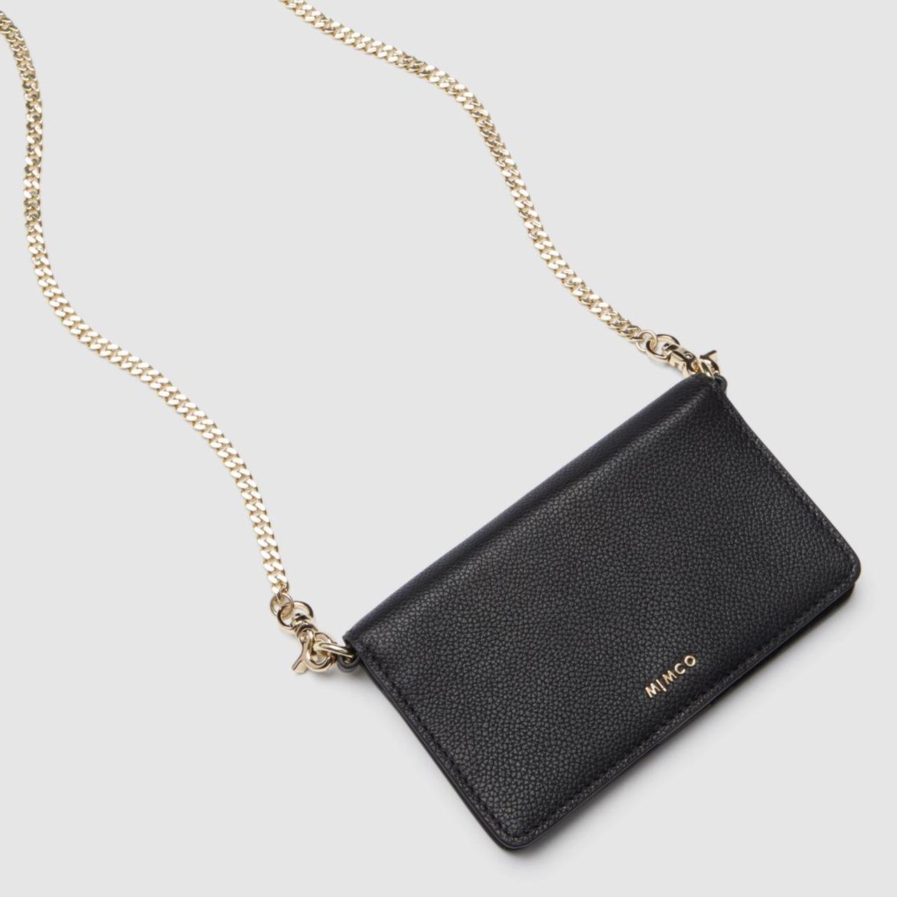 MIMCO CLASSICO MEDIUM WALLET BLACK WITH GOLD CHAIN... Depop