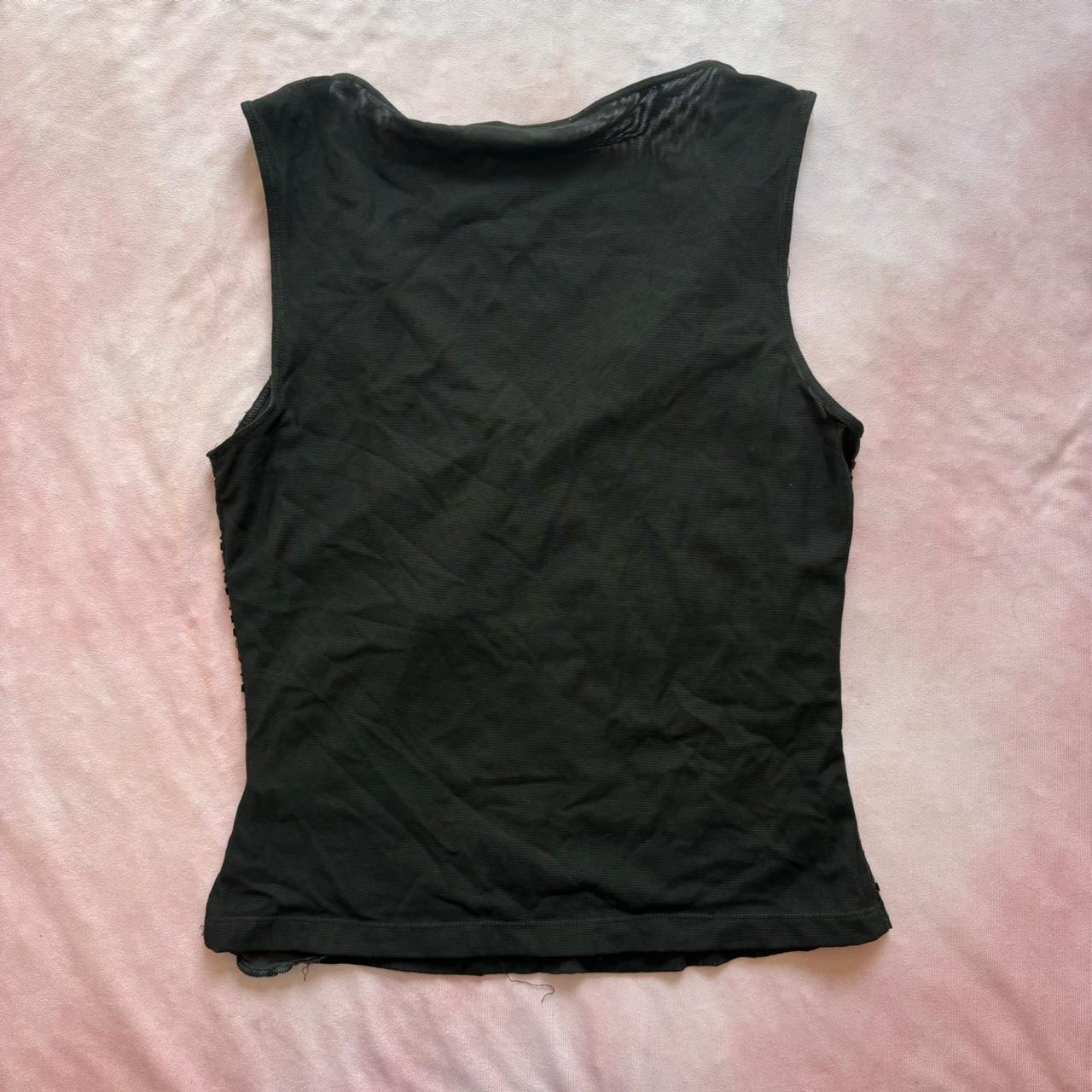 Cache Women's Blouse - Black - M – 90s Cache bead… - image 3