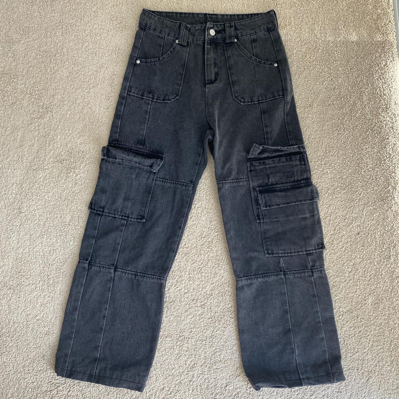 FADED BLACK CARGO JEANS Brand Beaumont