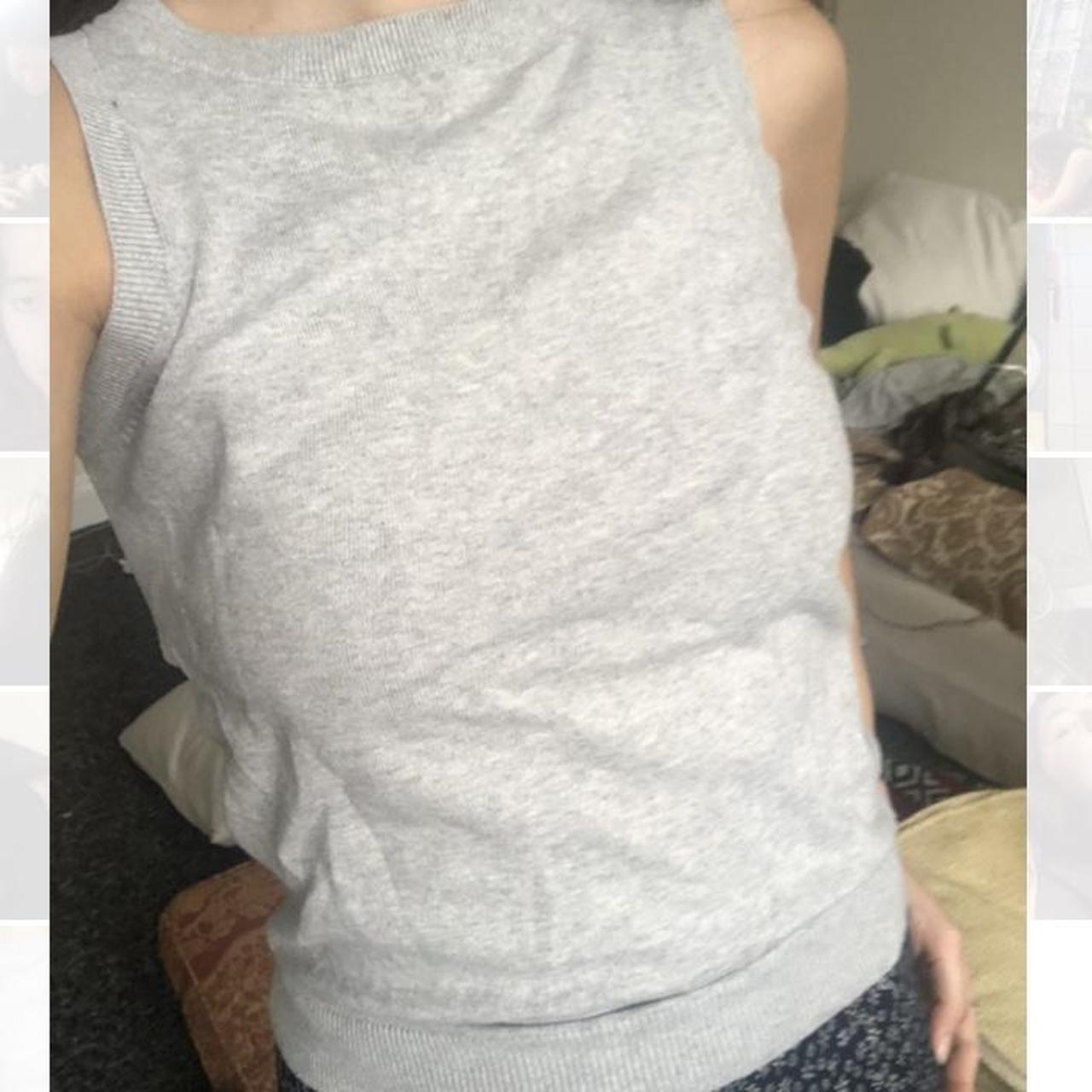 Zara Women's Grey Vest Depop