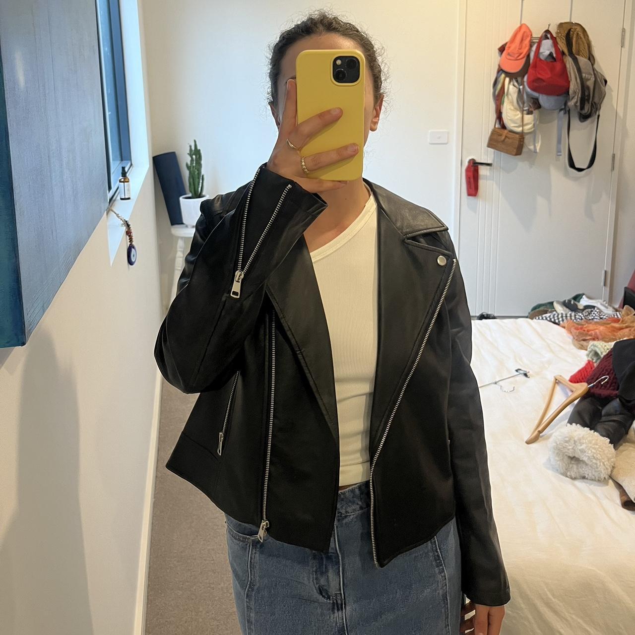 Dotti leather jacket Depop