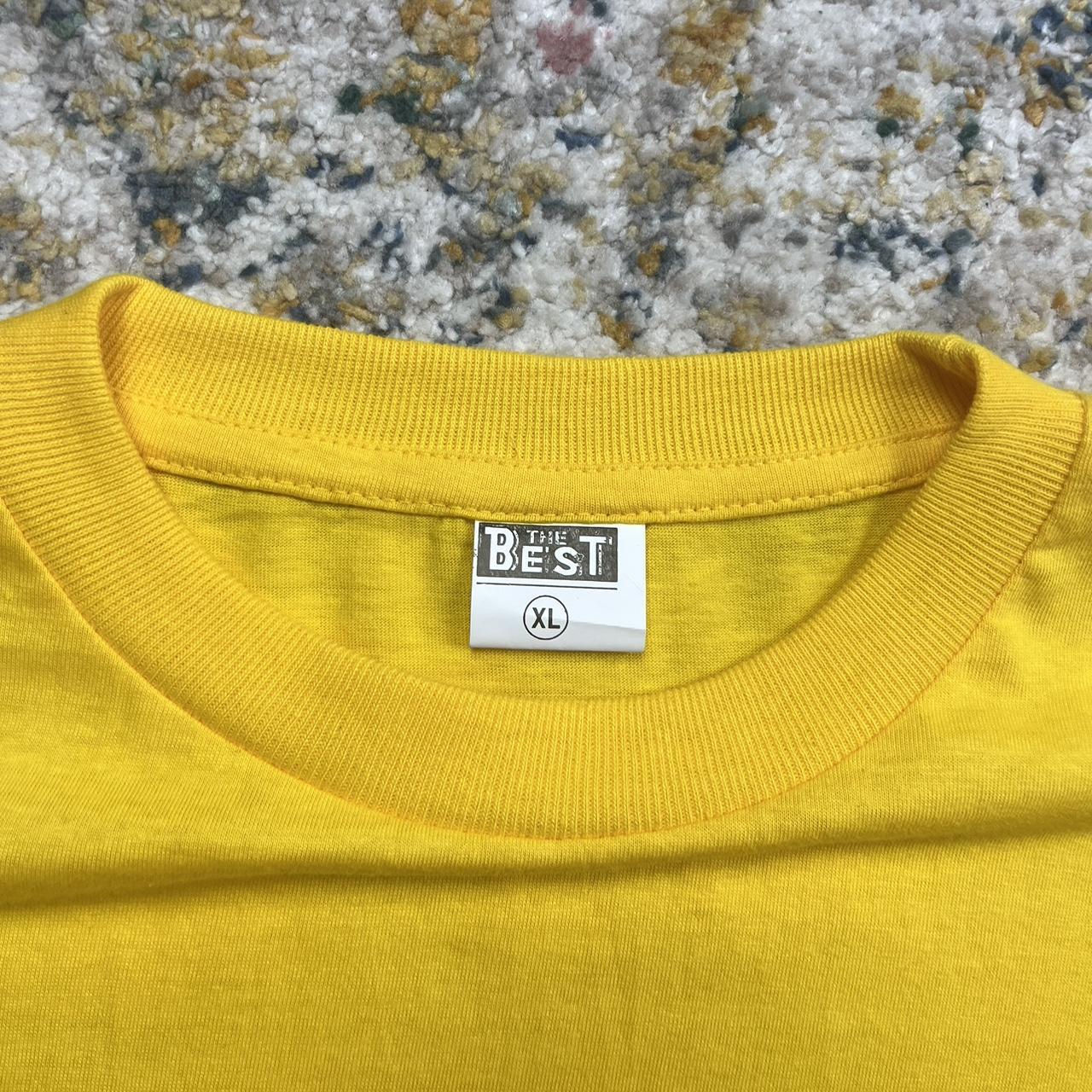 American Vintage Men's Yellow and Green T-shirt | Depop