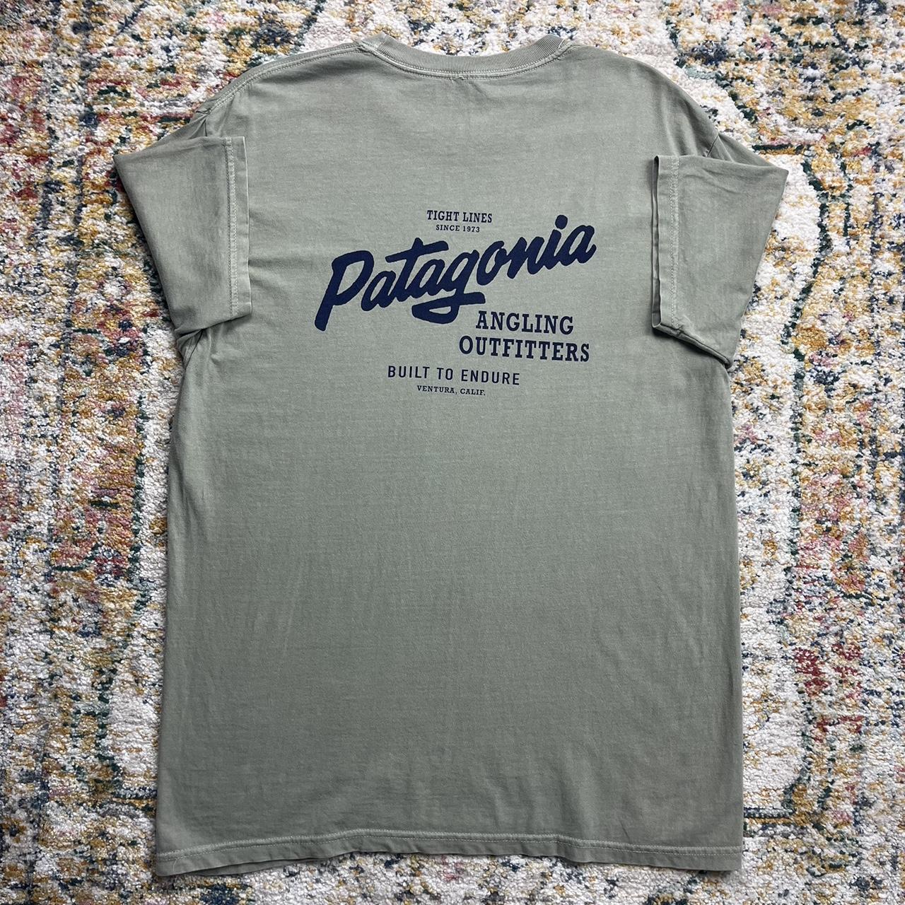 Patagonia t shirt Nice big back hit small front... Depop