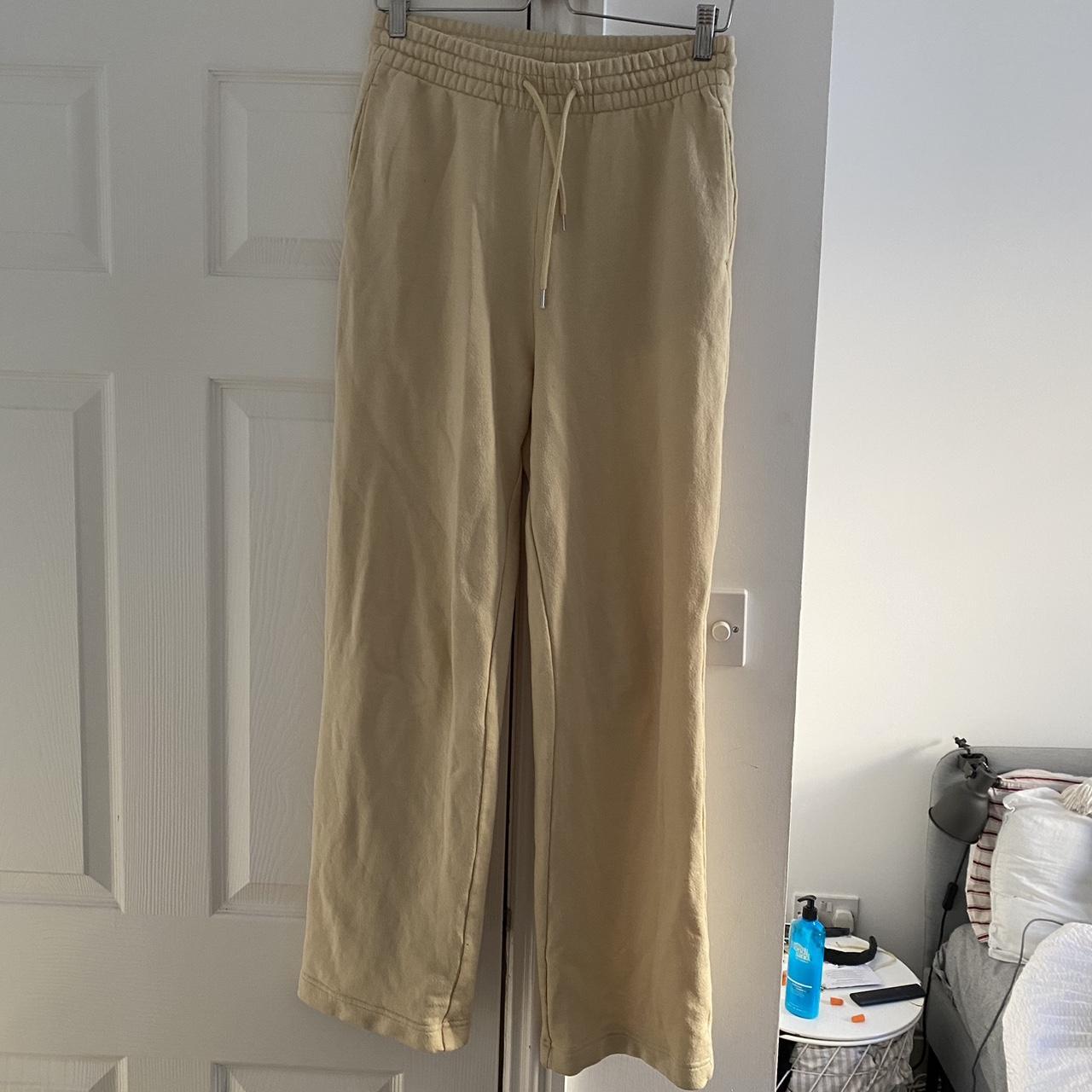 Yellow Arket Terry joggers/ trackies. Worn lots but... - Depop