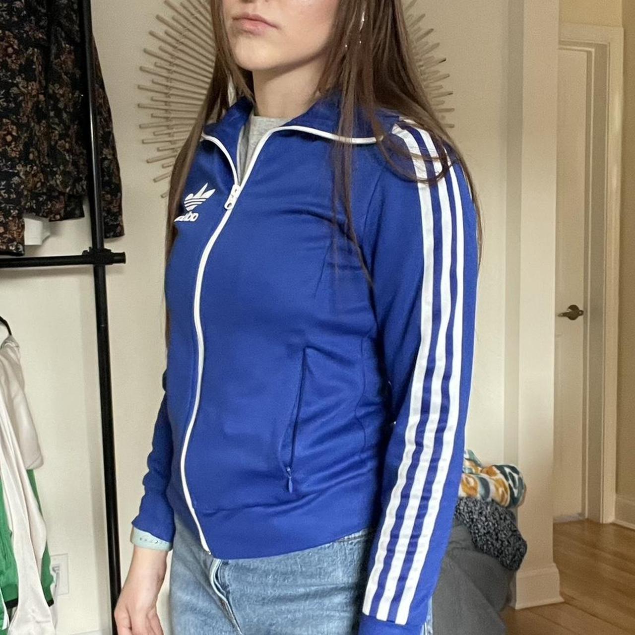 Adidas cobalt blue windbreaker/jacket Bundles ship... - Depop