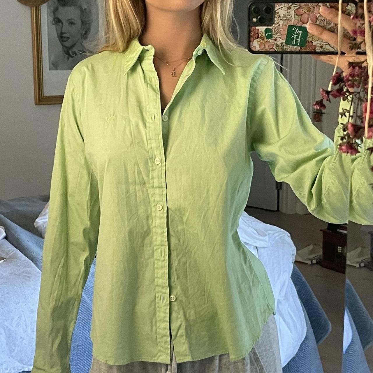 Mint green Ralph Lauren Polo long sleeve button up