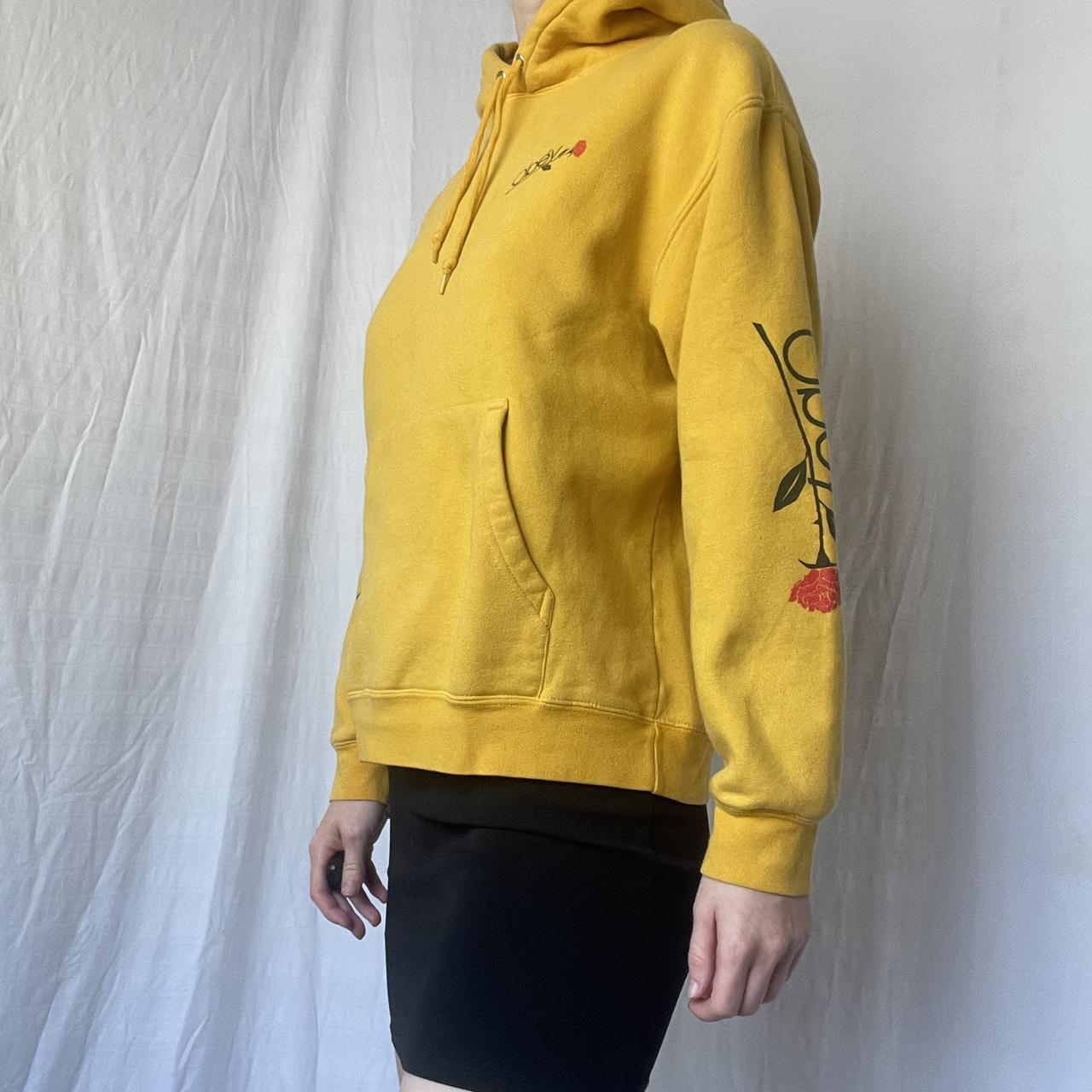 Yellow obey hoodie beautiful pollen yellow obey Depop